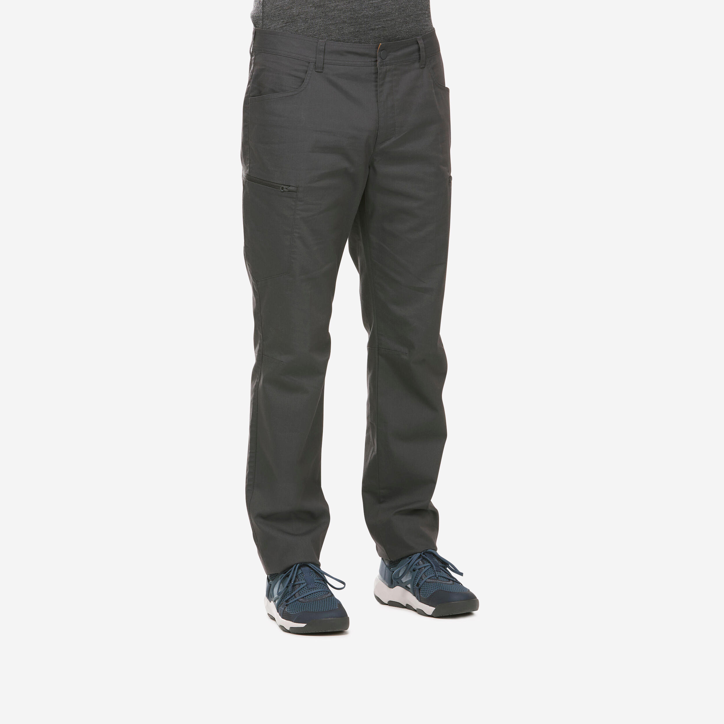 Menâs Hiking Pants - NH 500 Grey