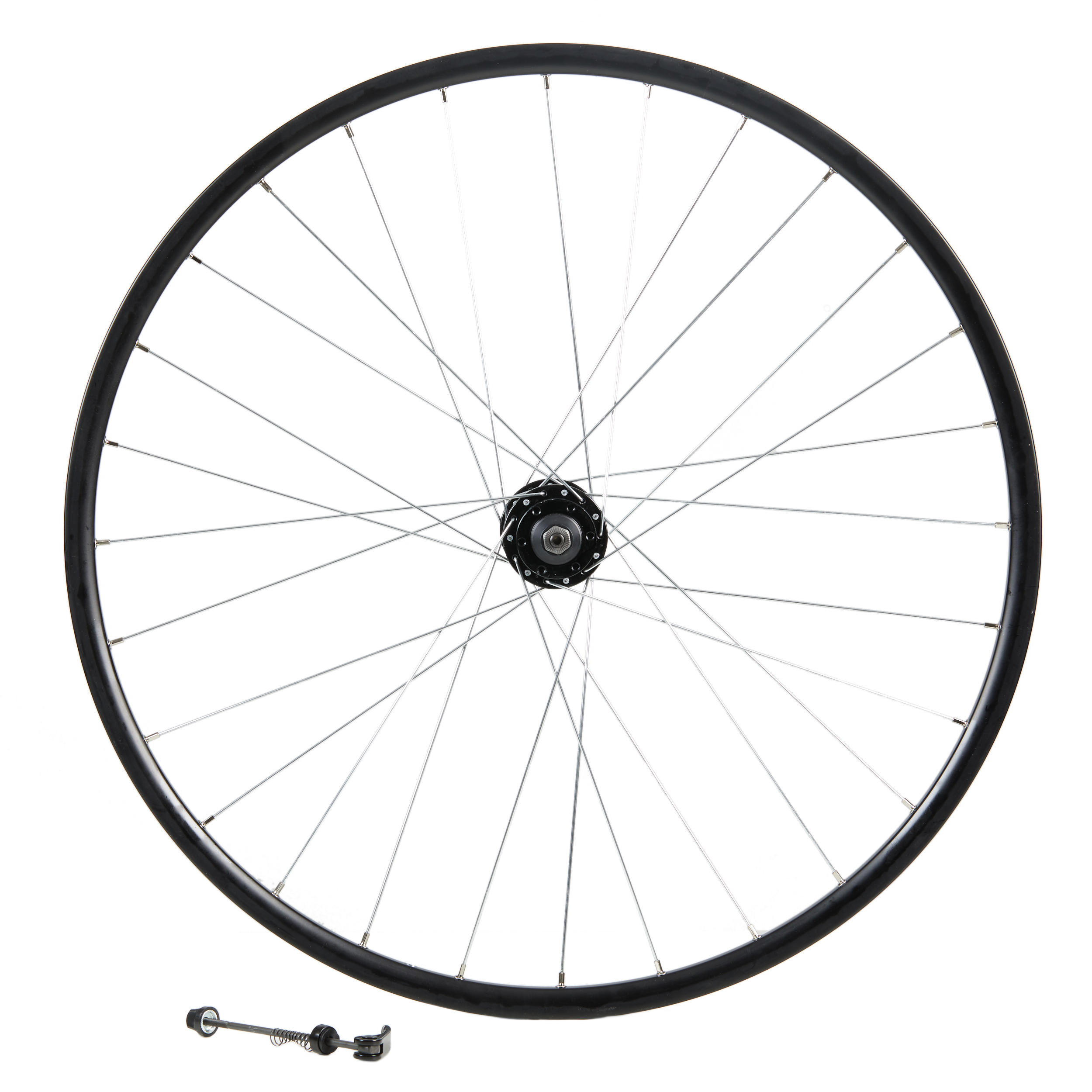 Hybrid Bike Disc brake Double-Walled Front Wheel - 28" Black
