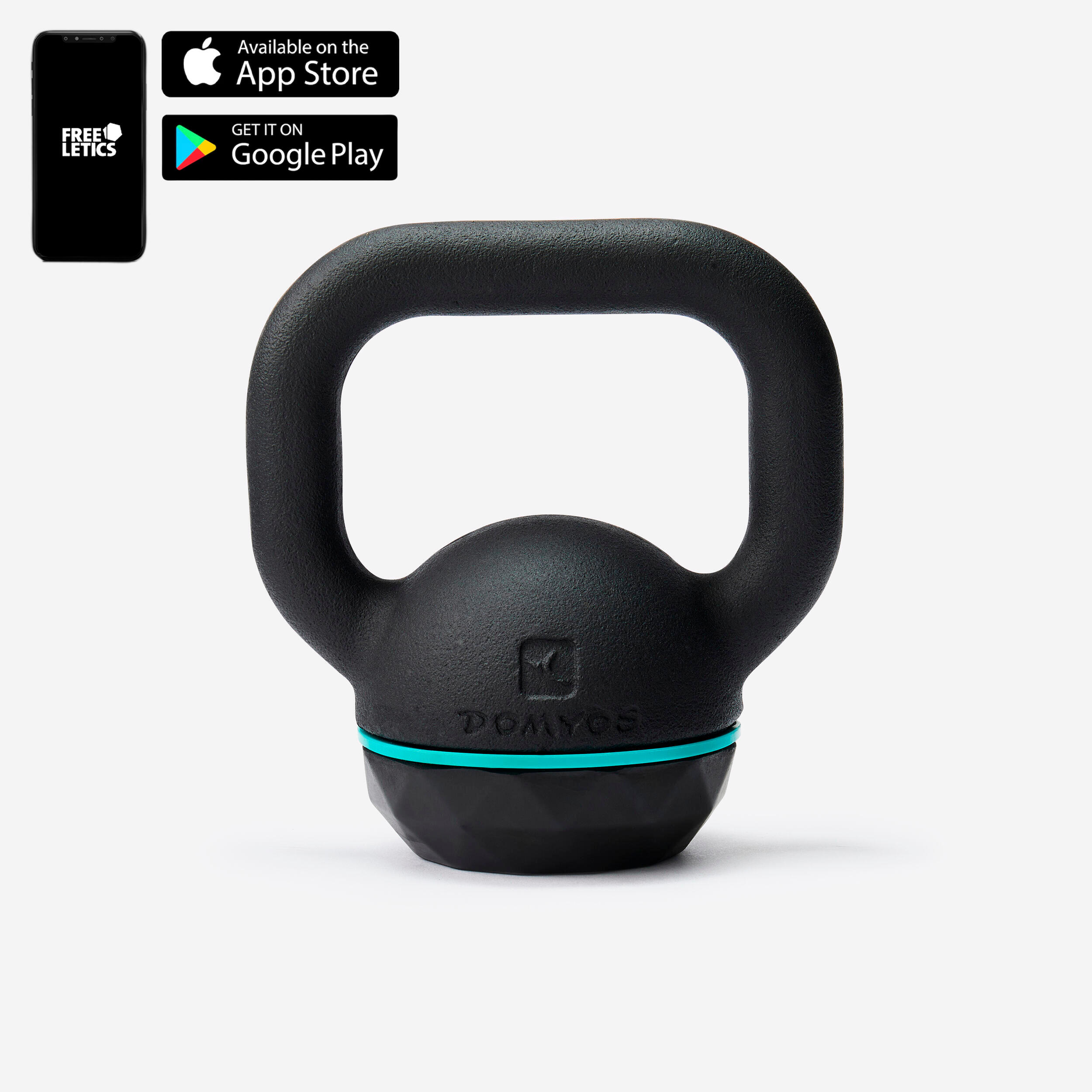 6 kg Cast-Iron Kettlebell with Rubber Base