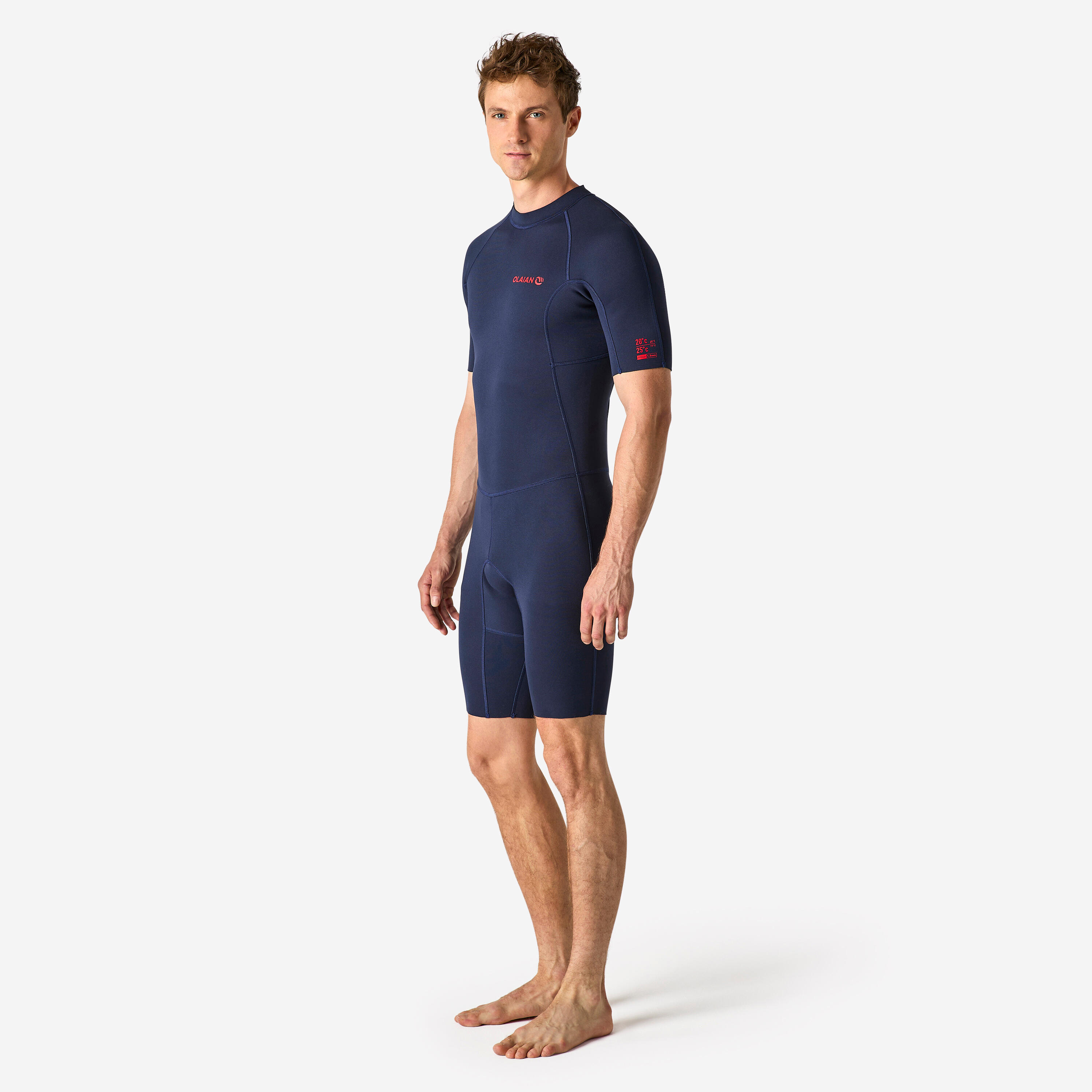 Men's Neoprene Shorty Wetsuit - 100