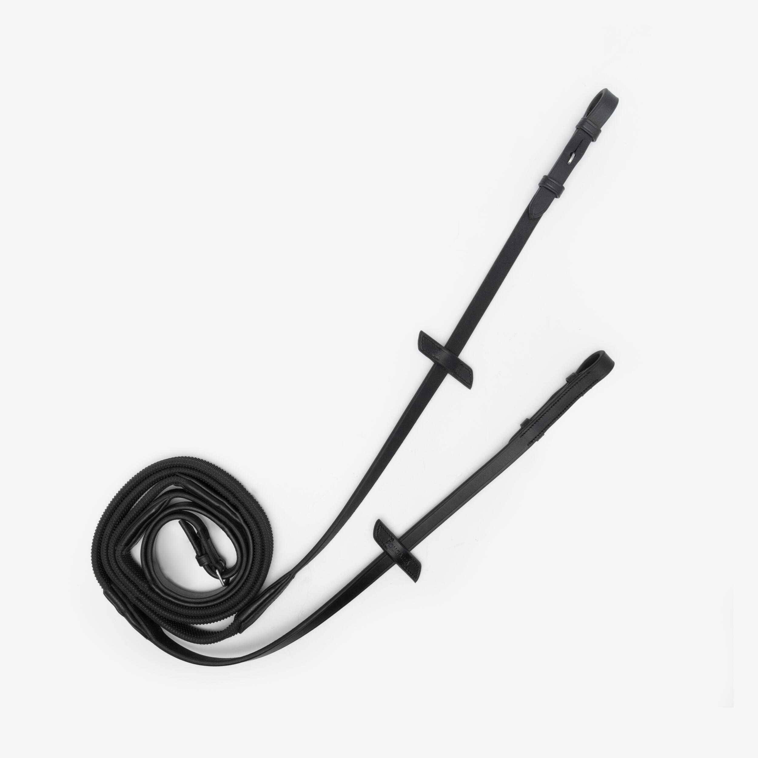 Horse & Pony Riding Leather Grip Reins - 900 Black