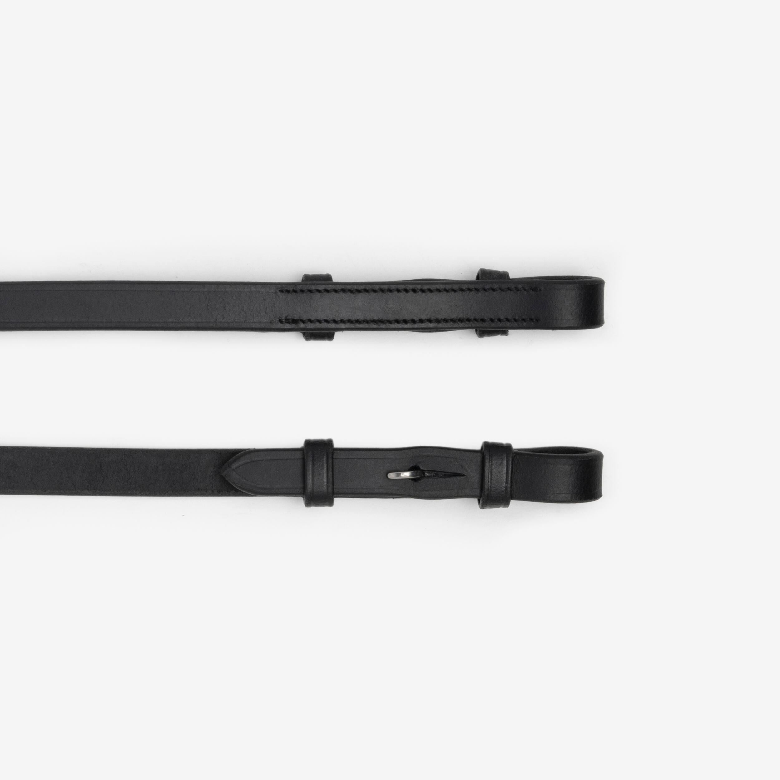 Horse & Pony Riding Leather Grip Reins - 900 Black
