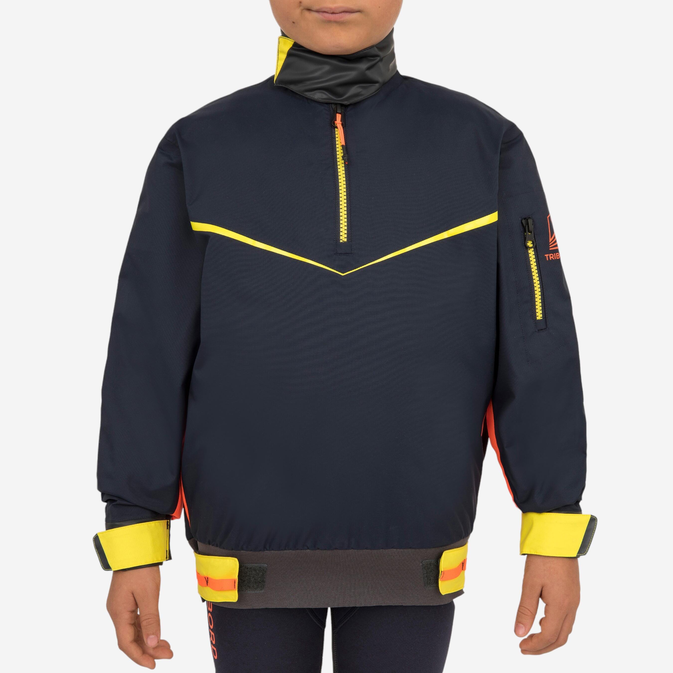 Kids' Sailing Windbreaker Smock - 500 Blue