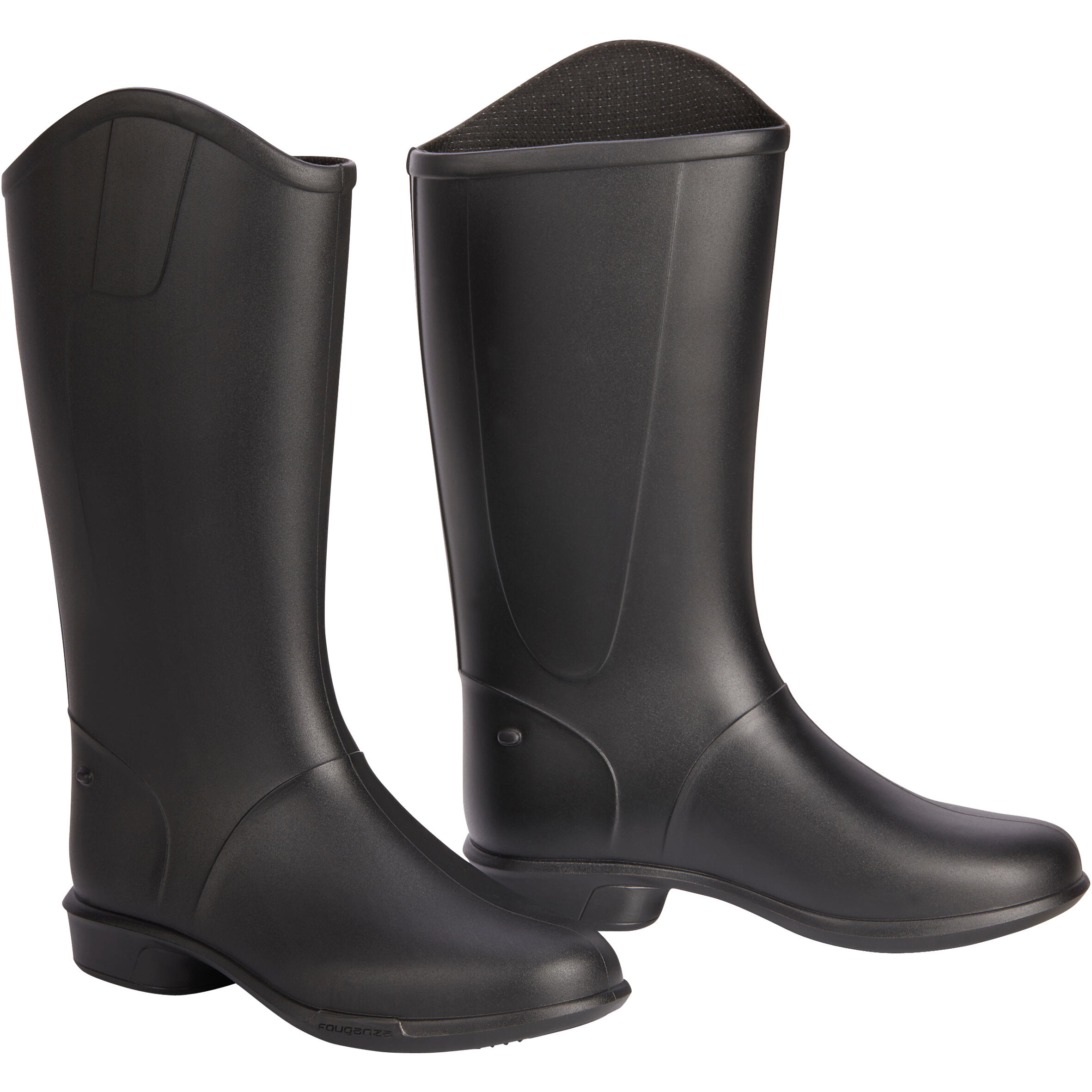 Kids' Horse Riding Boots - 100 Black