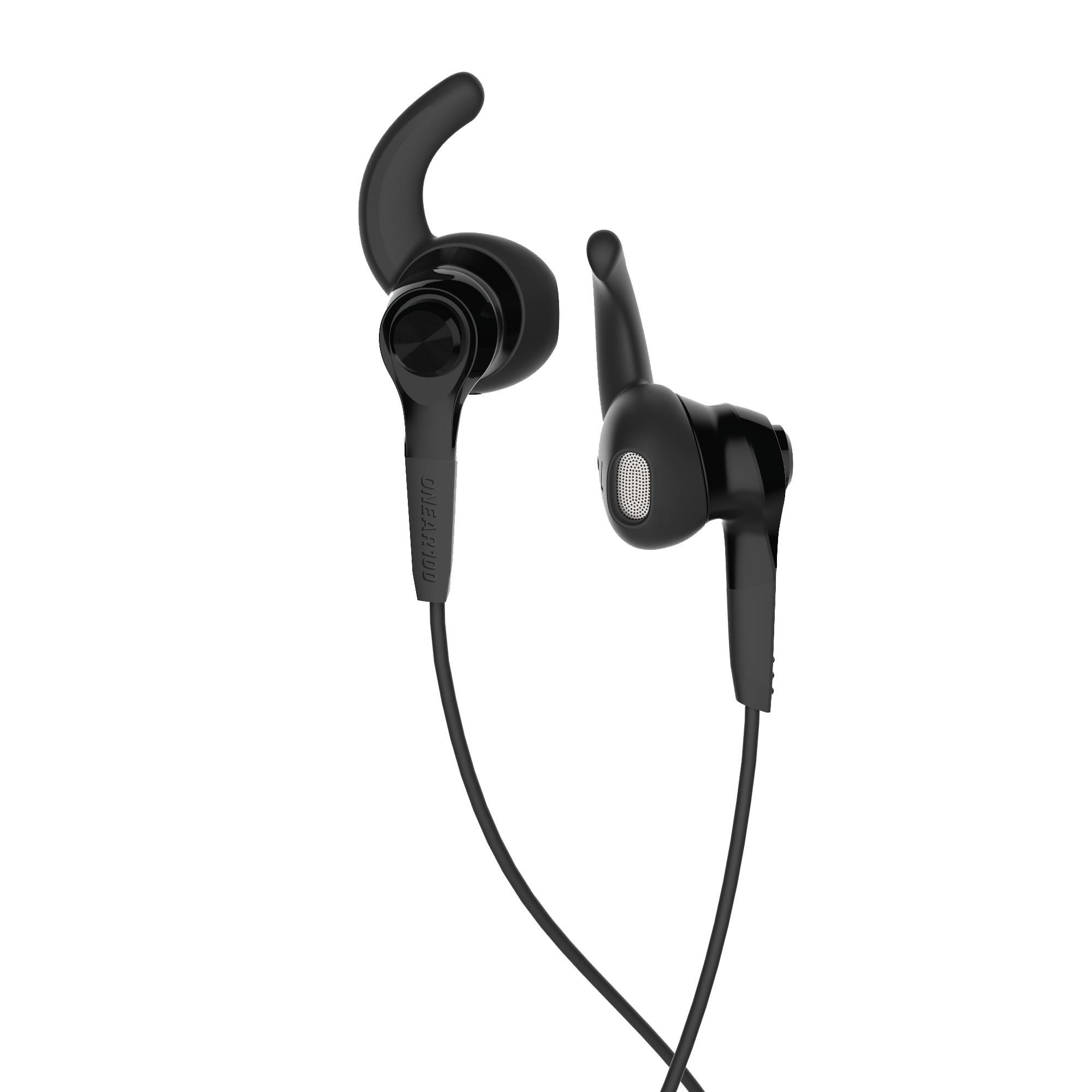 Running Earphones - ONear 100 Black