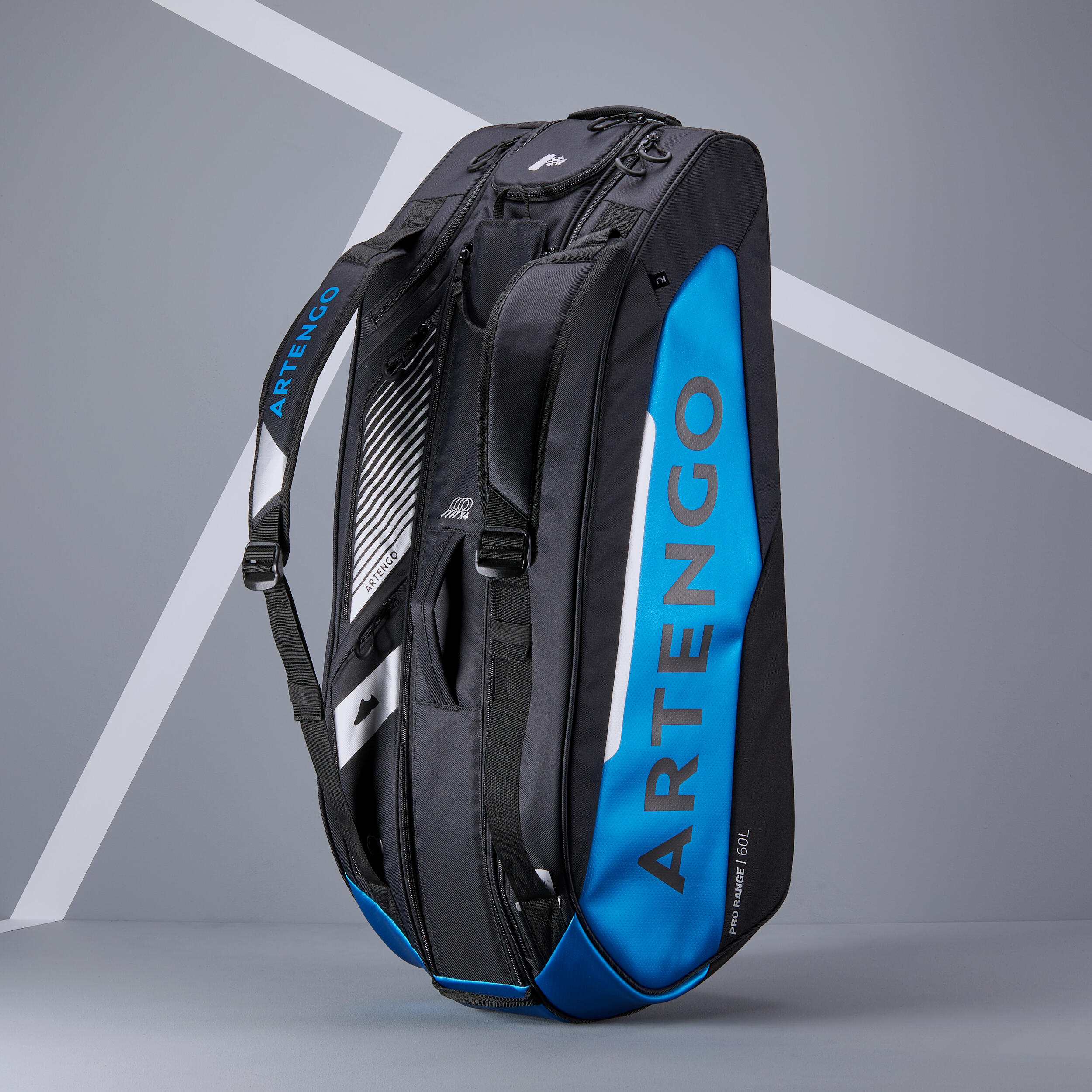 Insulated Tennis Bag 9-Racket - Pro Spin Blue