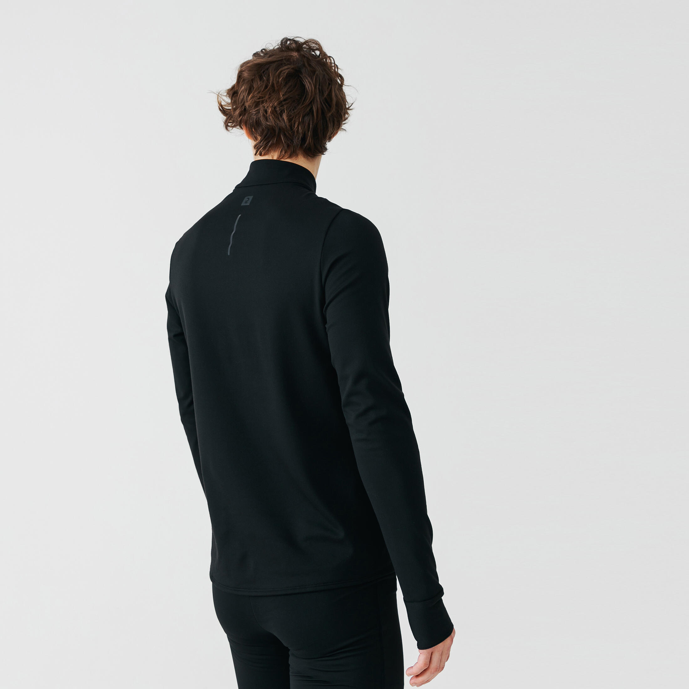 Men's Long-Sleeved Half-Zip Running Shirt  â Run 100