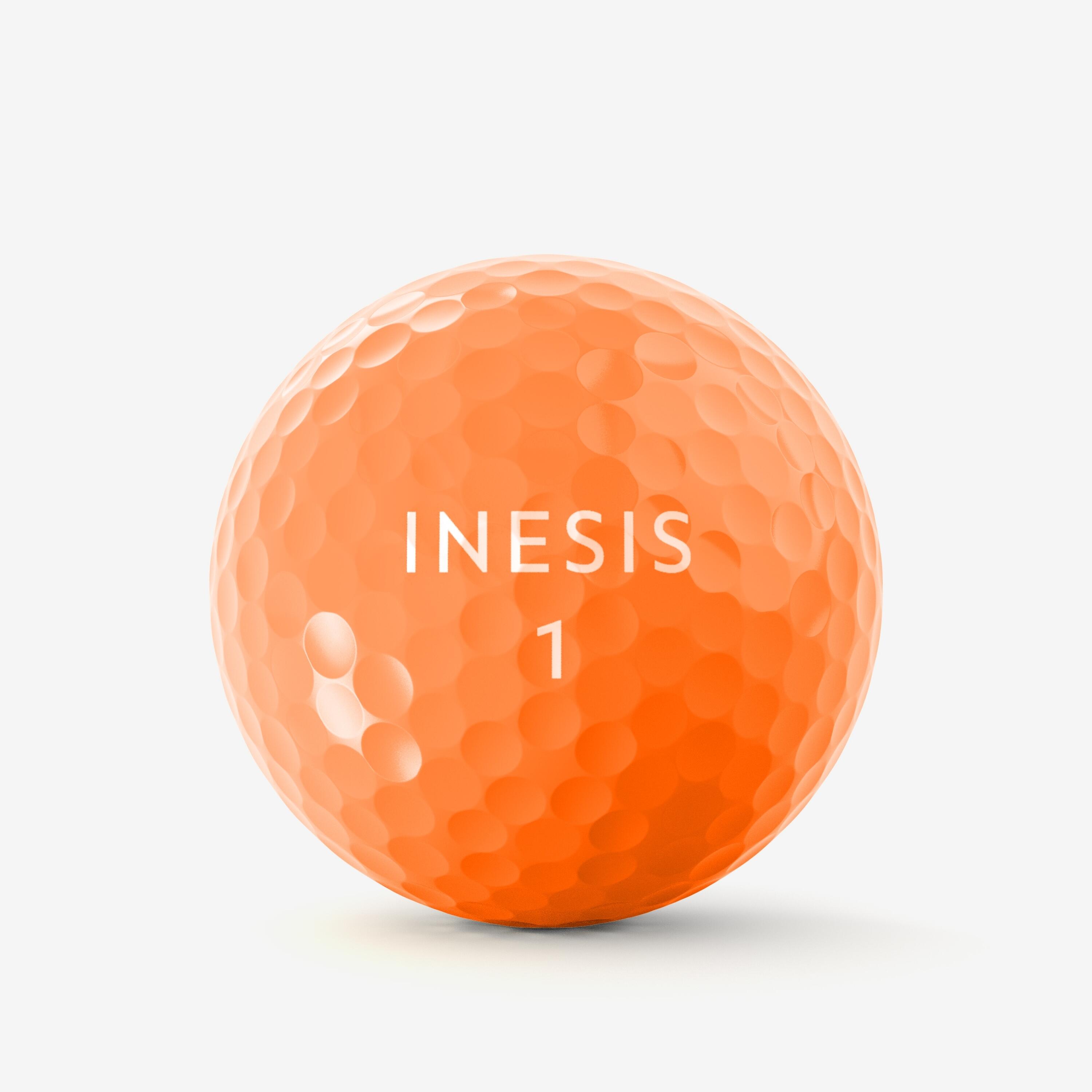 Golf BallsÂ x12 - Inesis Soft 500 Orange