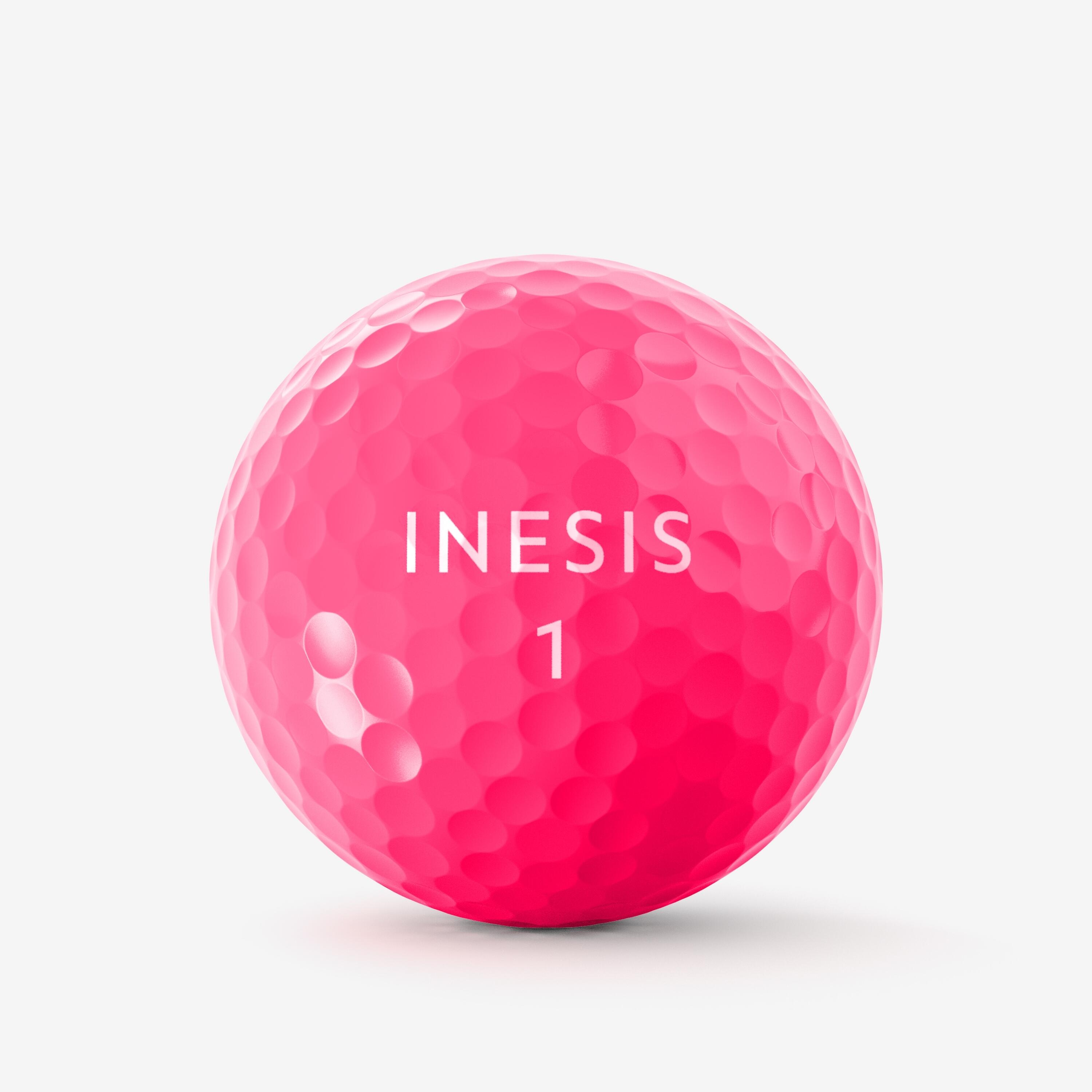 Golf BallsÂ x12 - Inesis Soft 500 Pink
