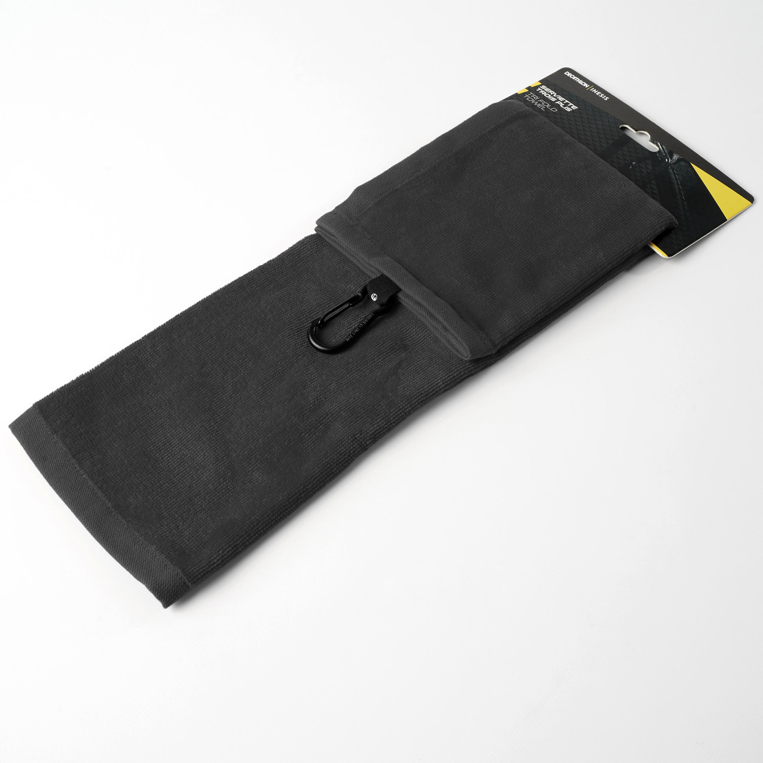 Tri-Fold Golf Towel - Inesis Black