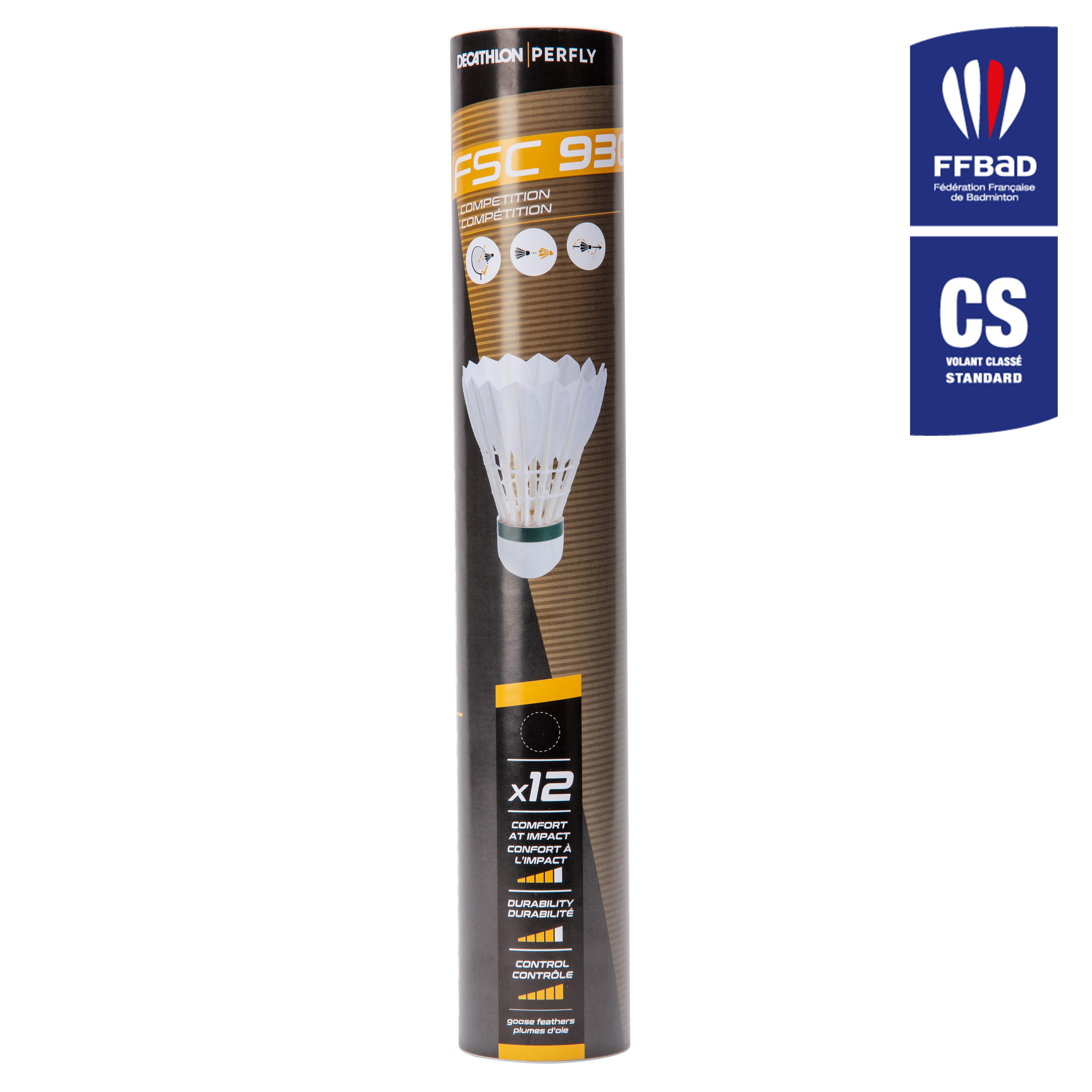 Feather Shuttlecock Speed 77 12-pk - FSC 930 White