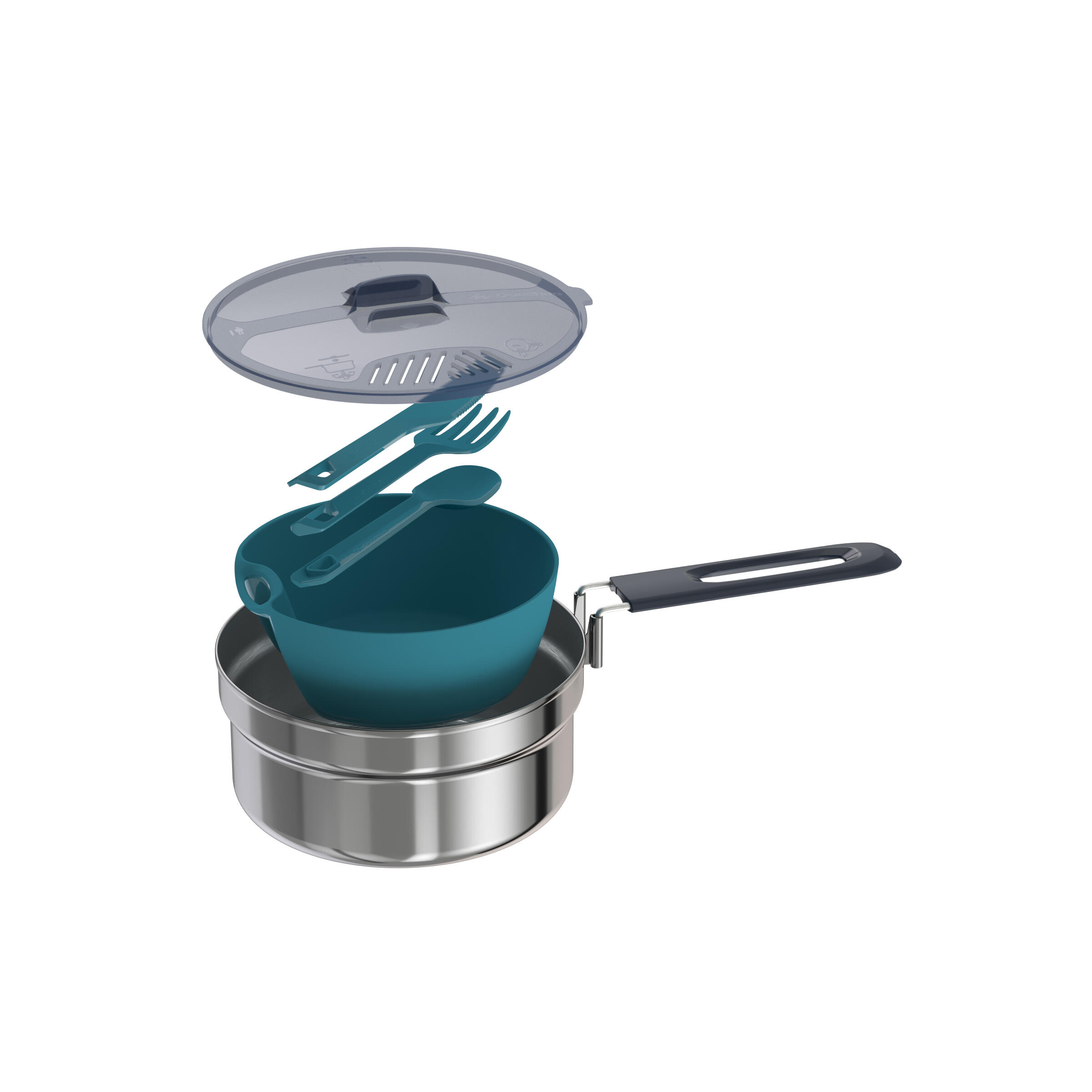 MH 100  Stainless Hiking Camp Cookset 1P