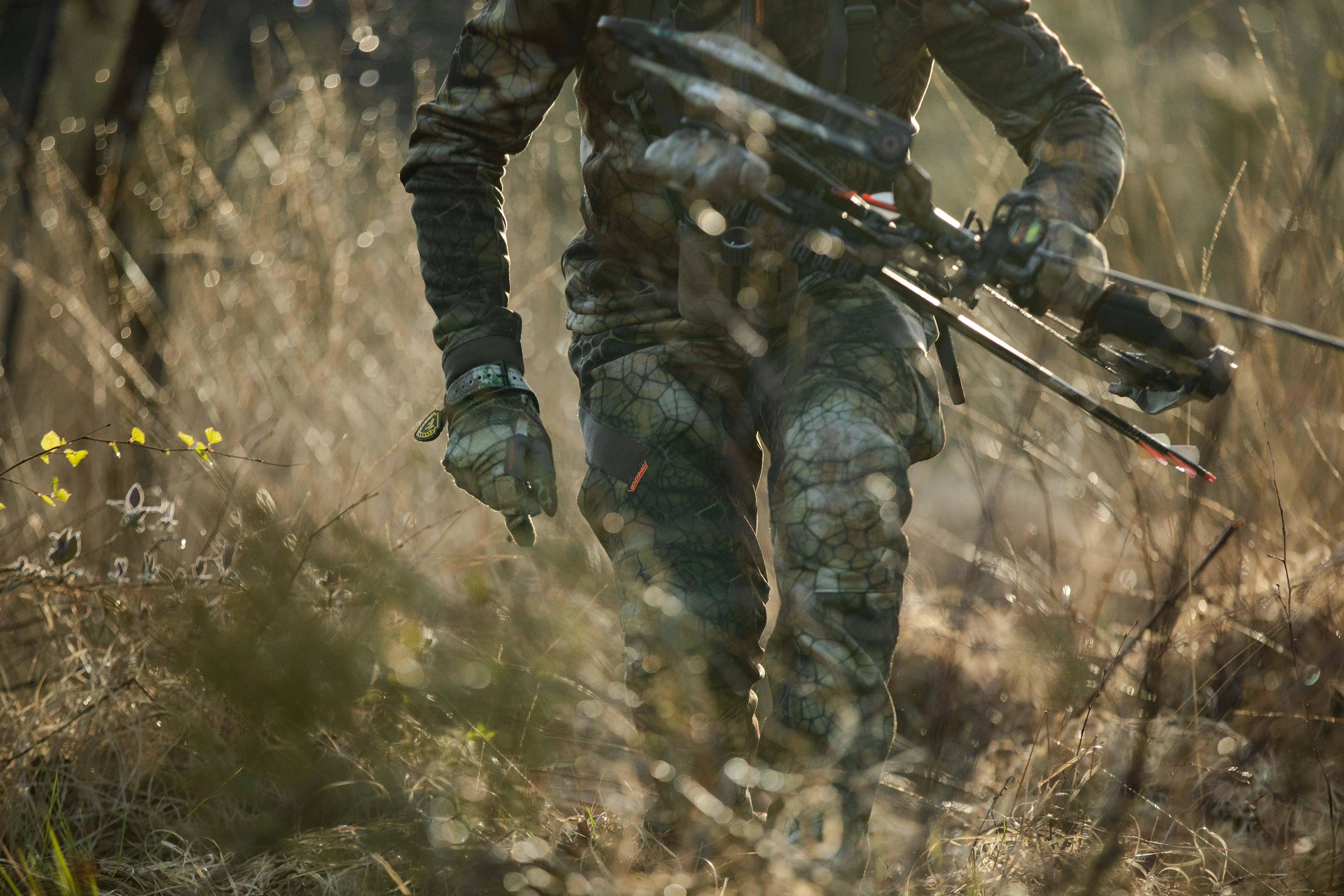 Hunting Silent Breathable Pants - 900 Furtiv Camouflage