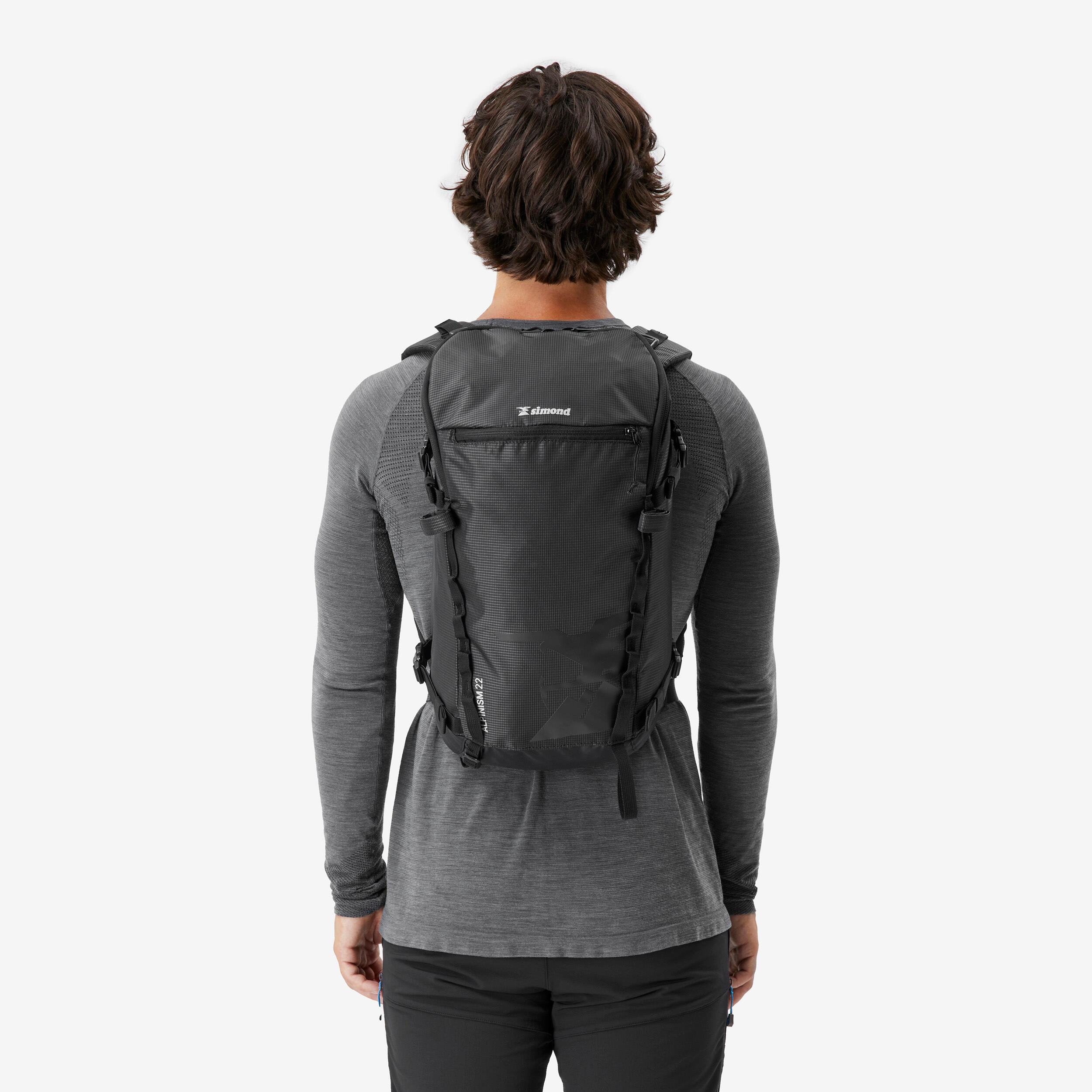 Mountaineering Backpack - Alpinism 22 Black