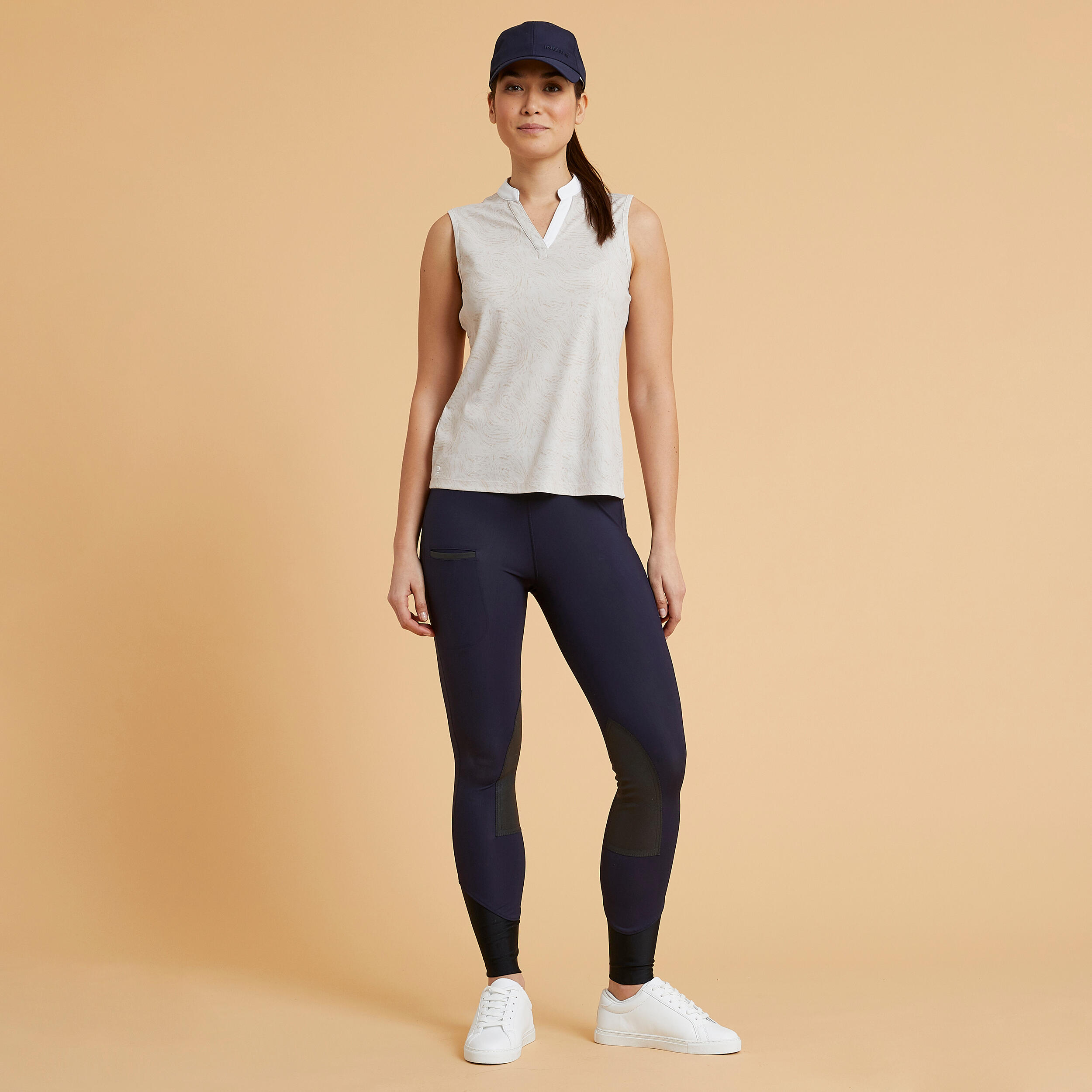 Women's Horse Riding Light Leggings - 100 Blue