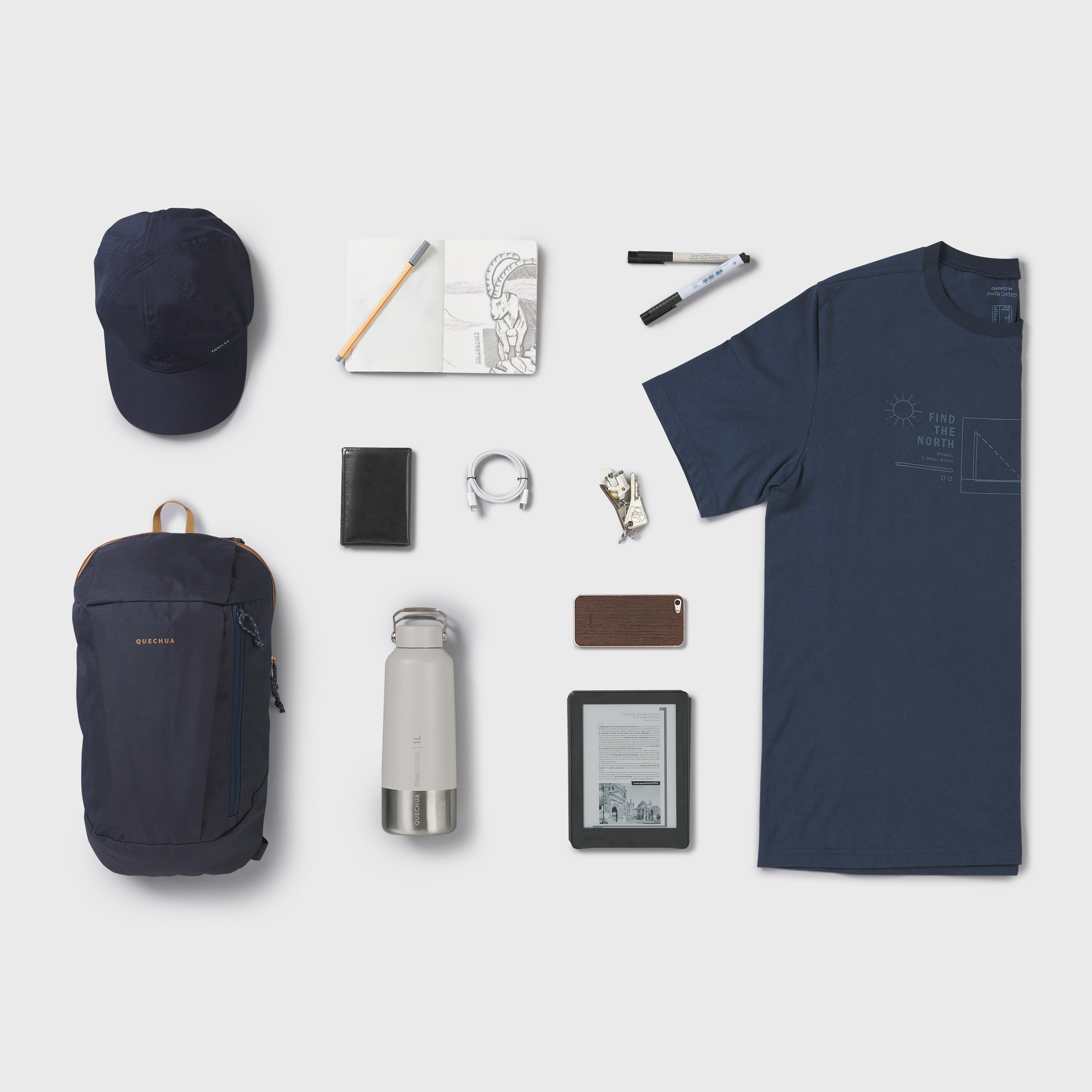 Hiking Backpack 10 L - NH 50 Navy Blue