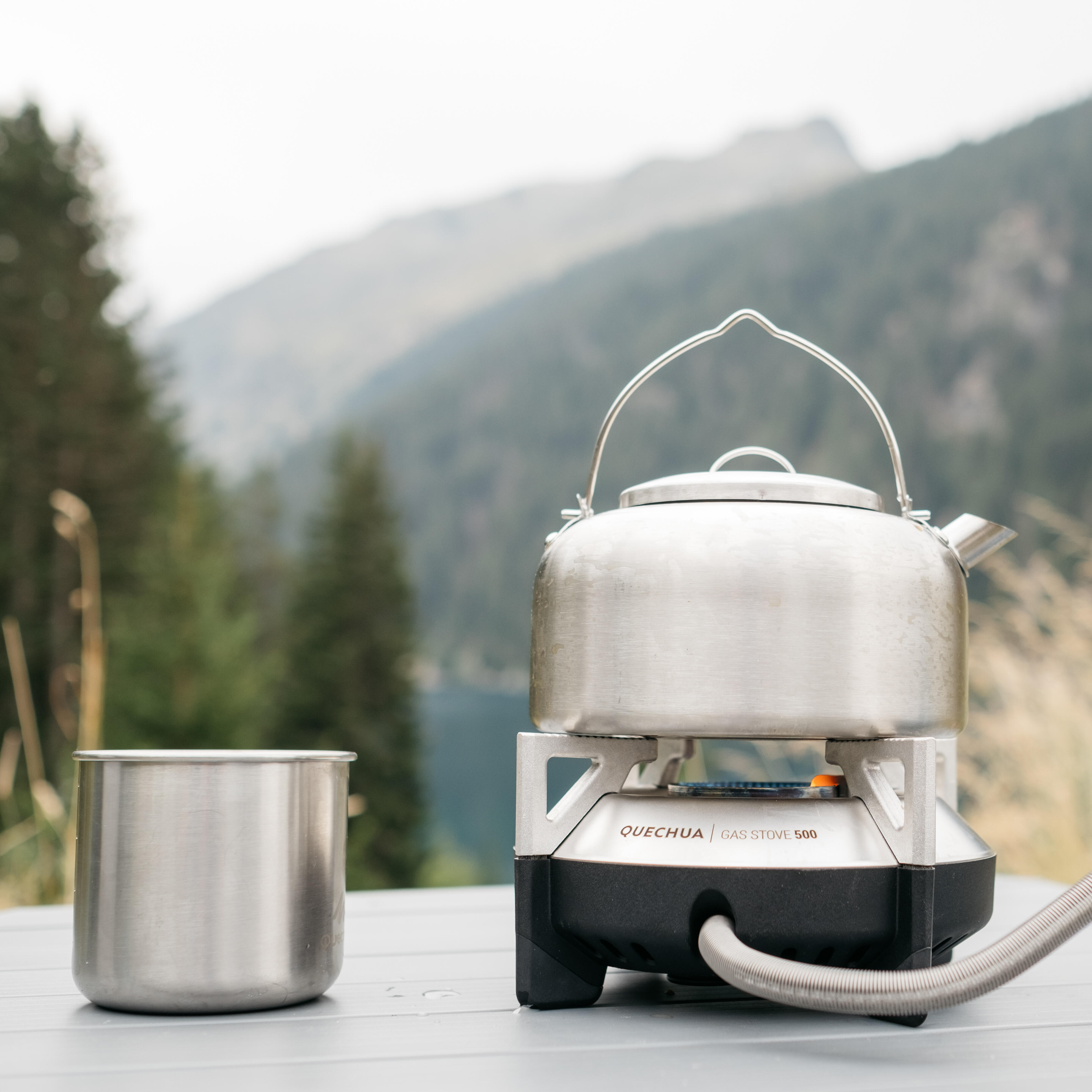 MH500 Camping Kettle in Stainless Steel 1 L