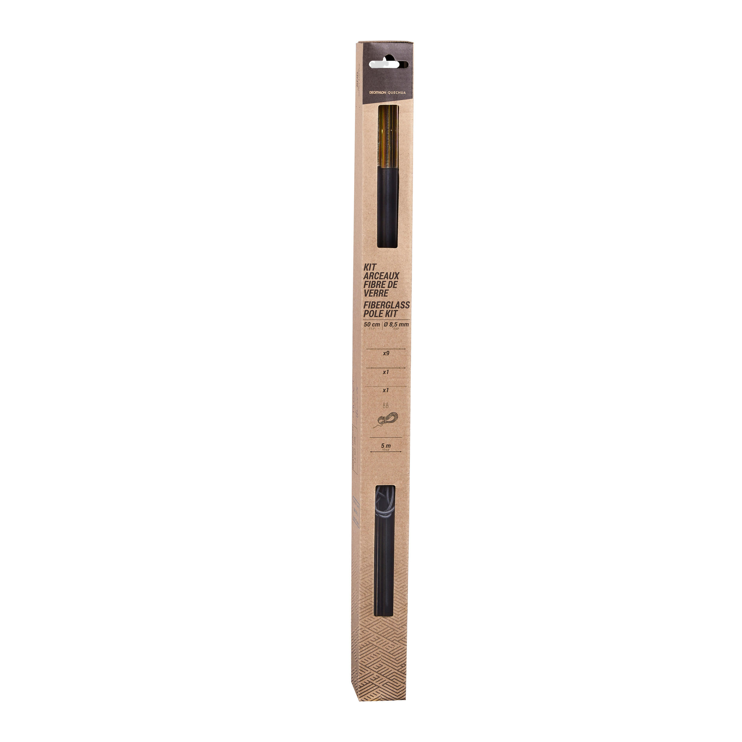 Complete Fibreglass Tent Pole Set 8.5 mm diameter