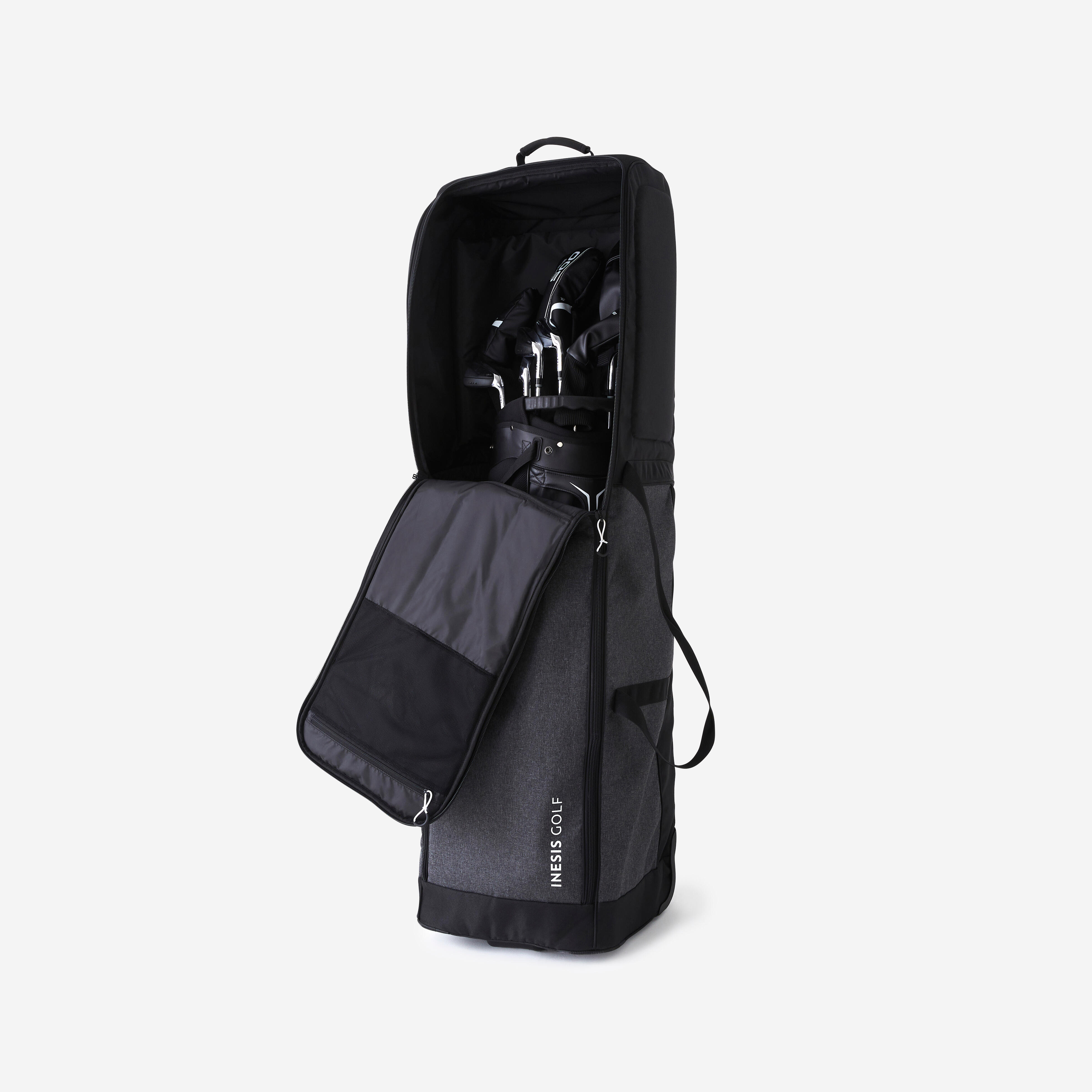 Golf Travel Rolling Cover Bag - Inesis Grey