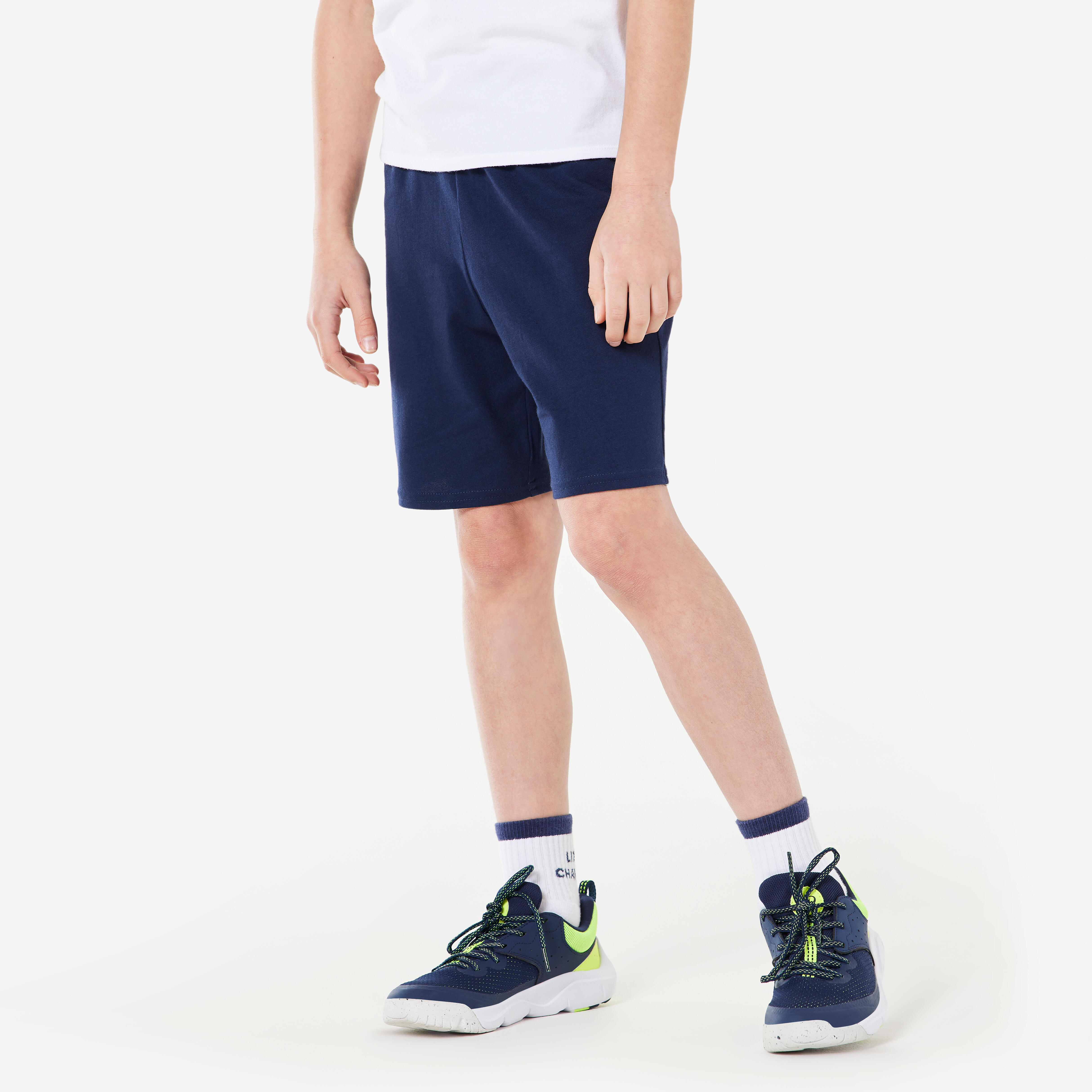 Kids' Gym Shorts - 100 Navy Blue