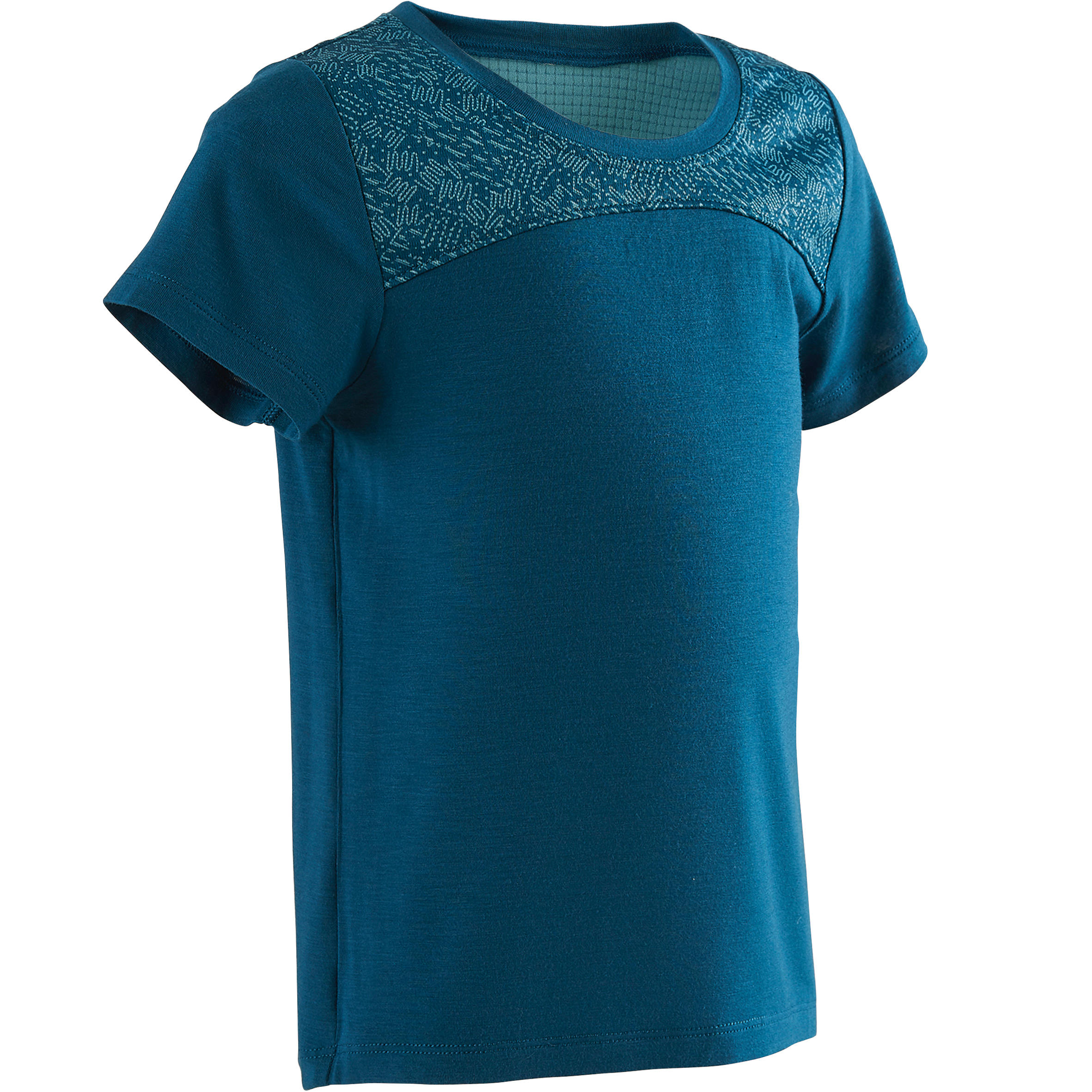 500 Dry Short-Sleeved Baby Gym T-Shirt - Blue