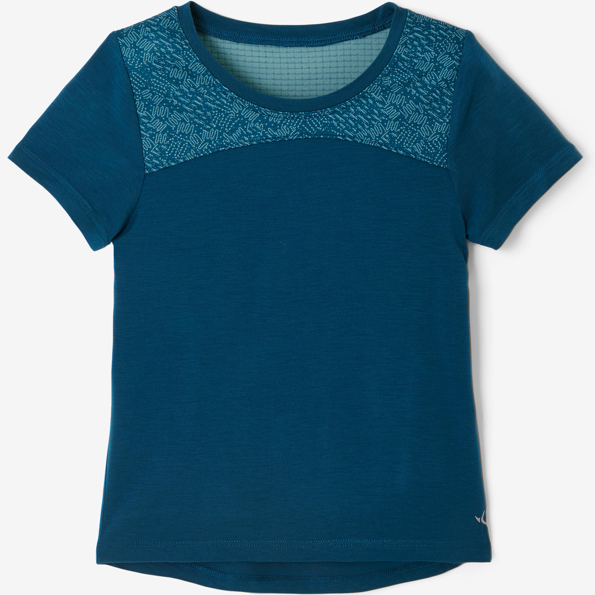 500 Dry Short-Sleeved Baby Gym T-Shirt - Blue