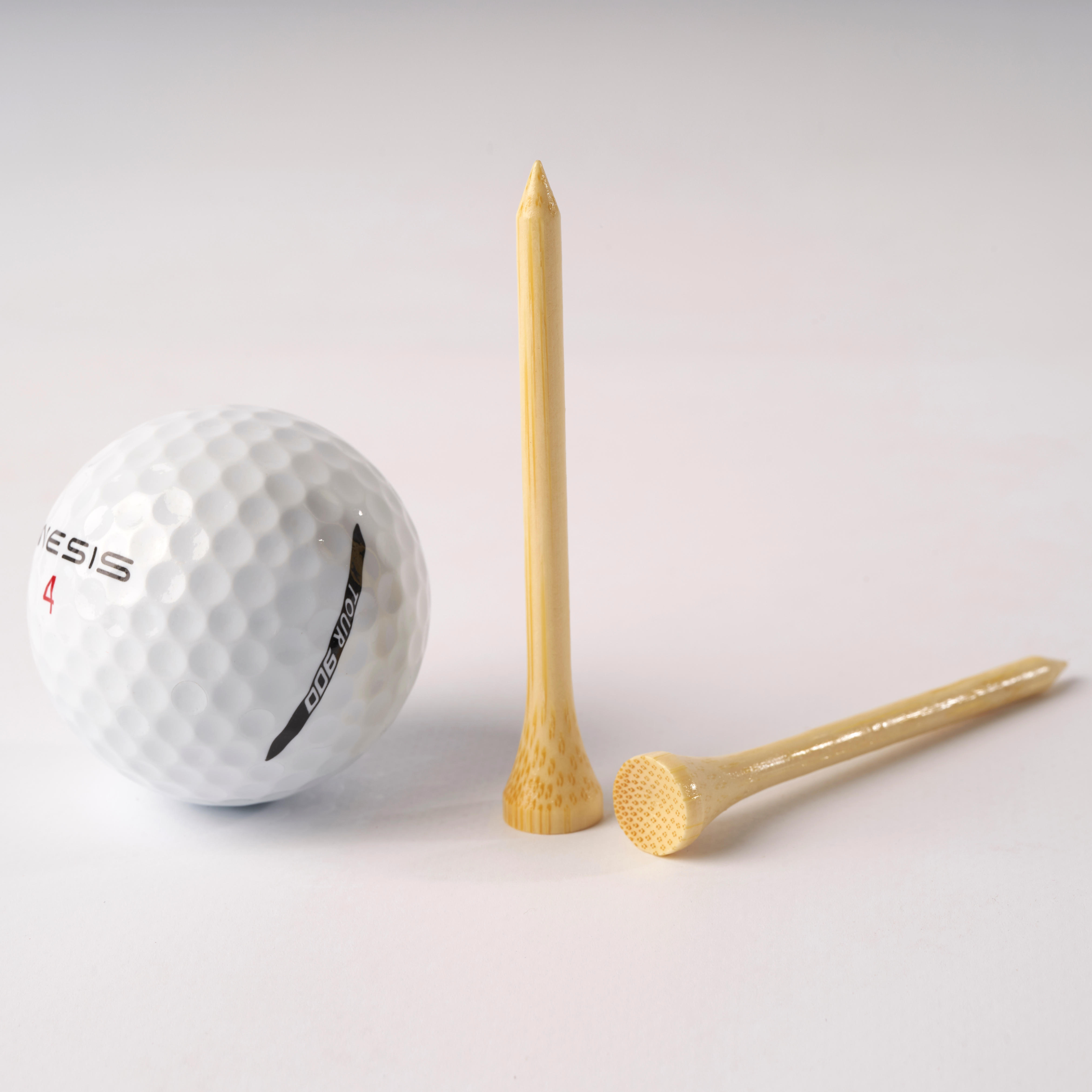 Bamboo Golf Tees - Inesis 900 x100 70 mm (2 3/4")