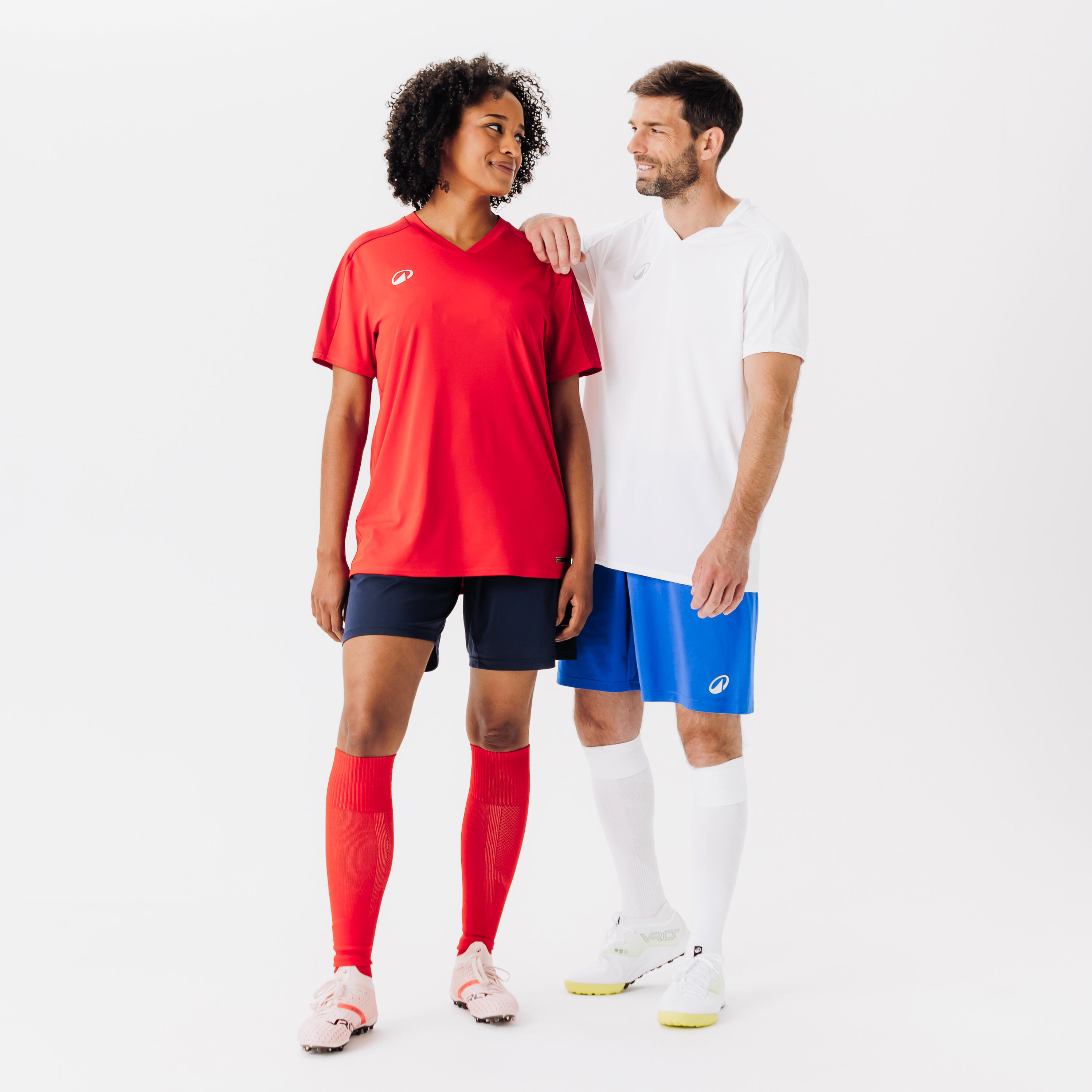 Quick-Drying Soccer Shorts - F 100 Blue