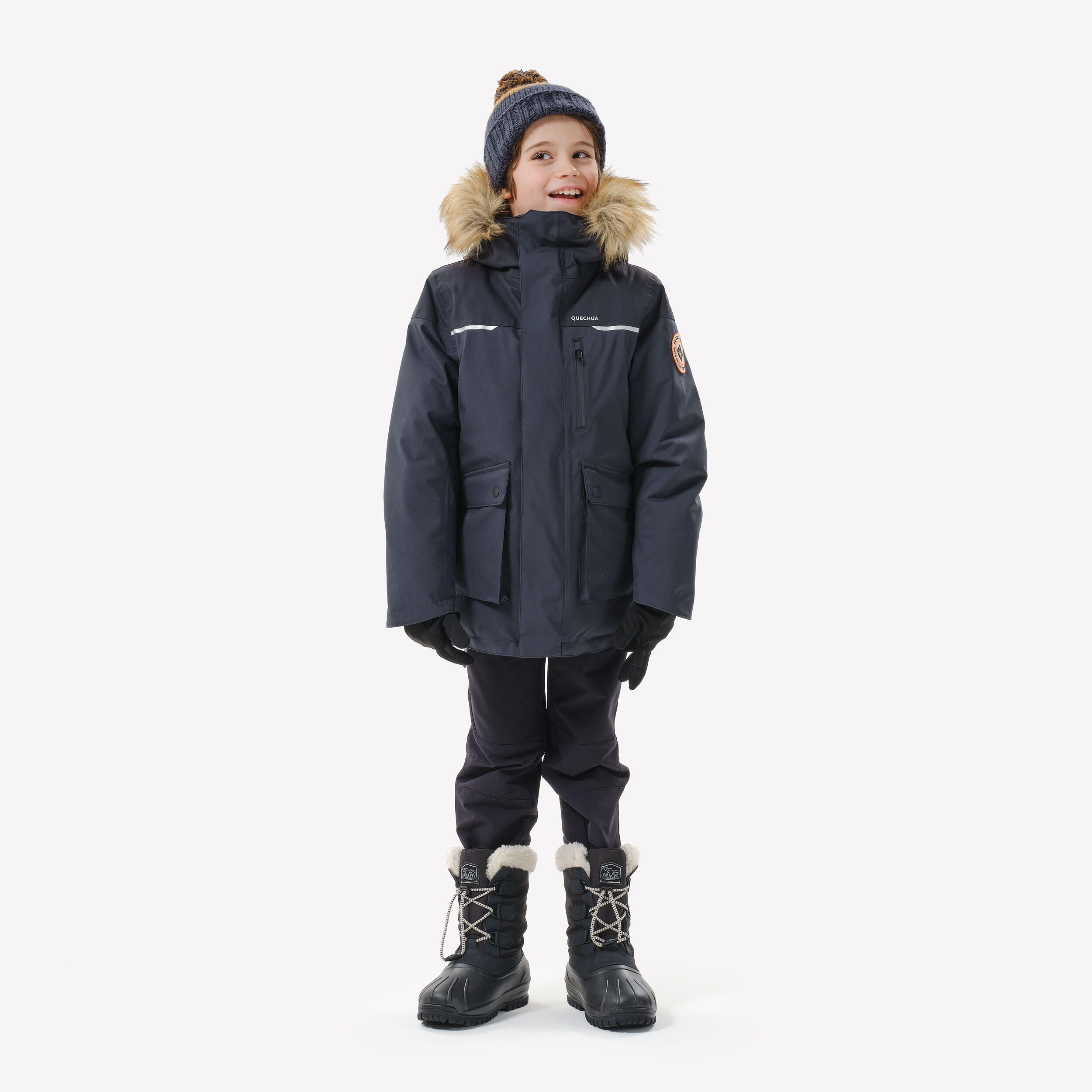 Kidsâ Warm and Waterproof Winter Parka, NH 900 Age 7â15