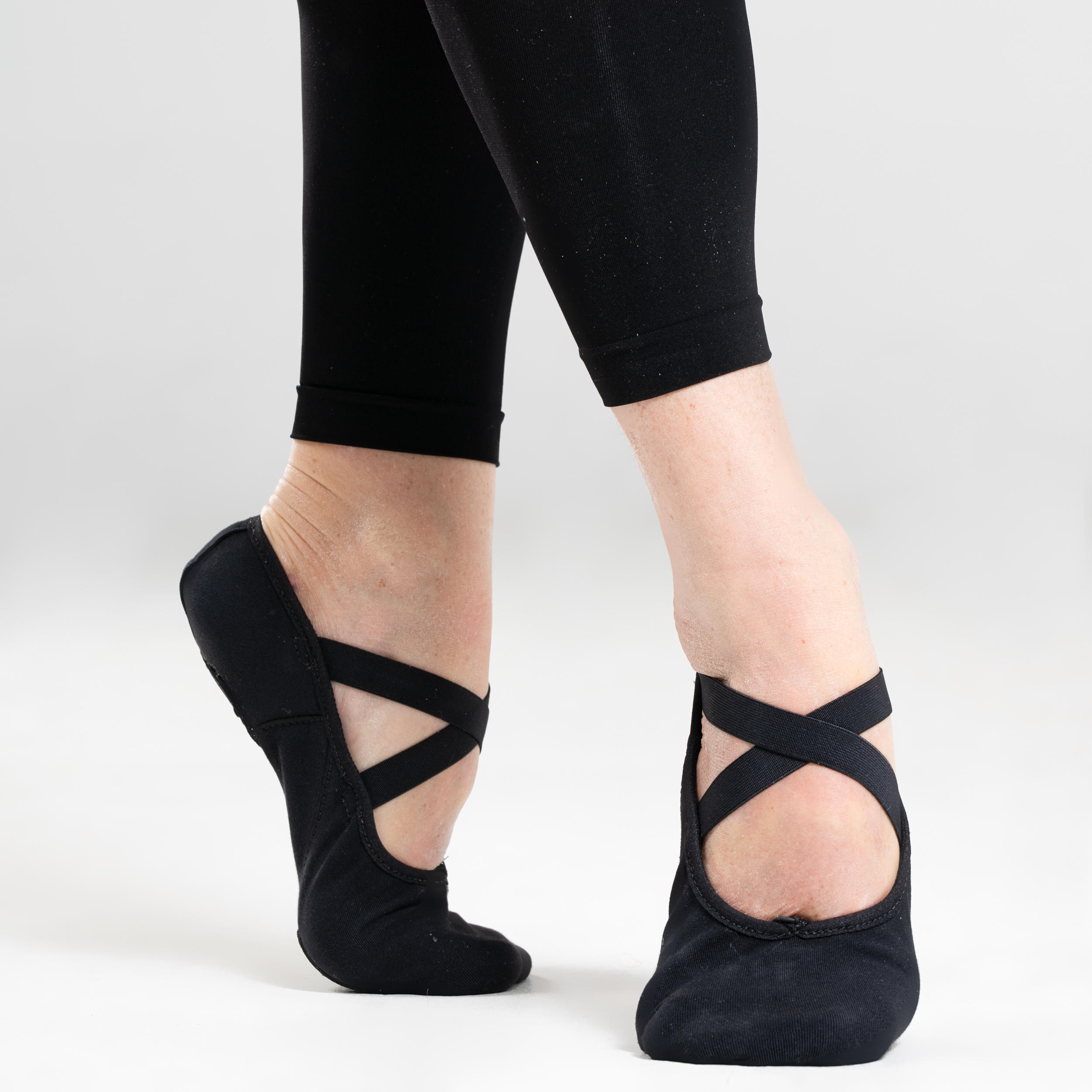 Ballet Split-Sole Demi-Pointe Shoes - Black