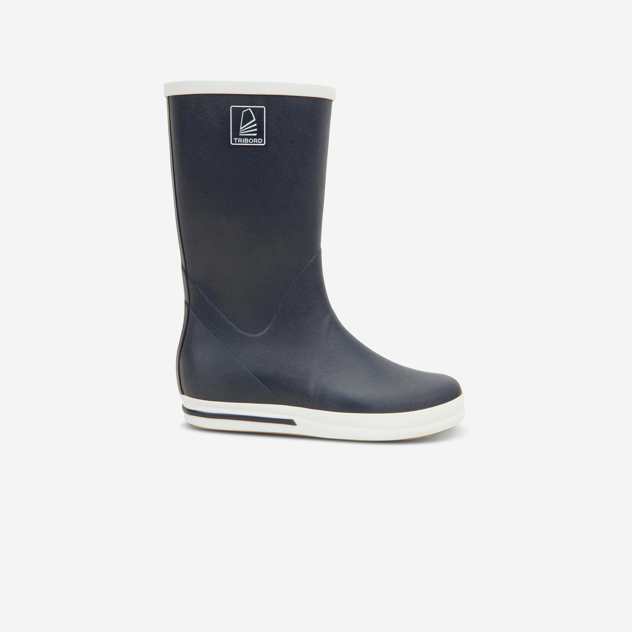 Adultsâ Sailing Boots - 500 Navy