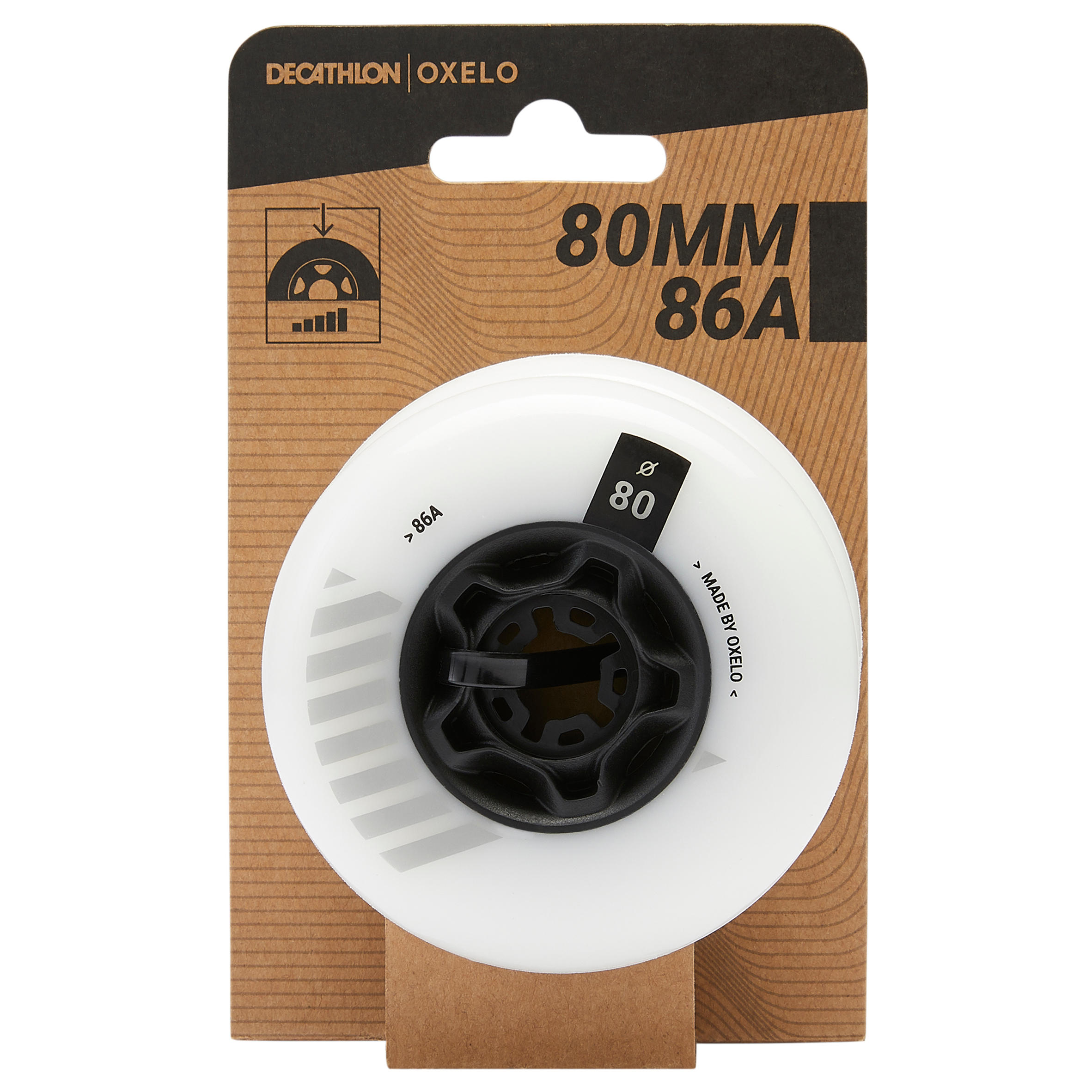 80 mm 86A Freeride Inline Skating Wheels 4-Pack