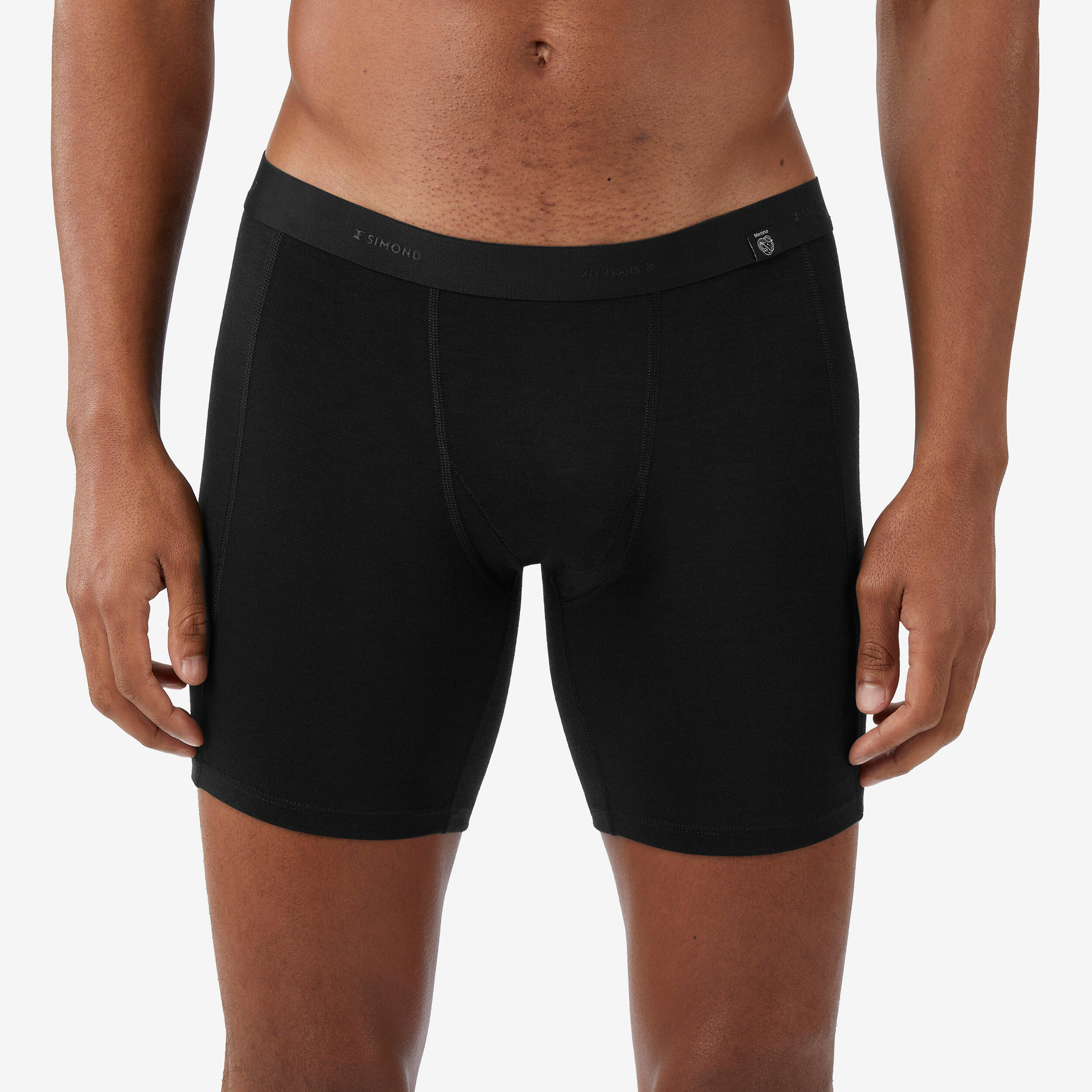 Menâs Hiking Merino Boxer Shorts â MT 500 Black