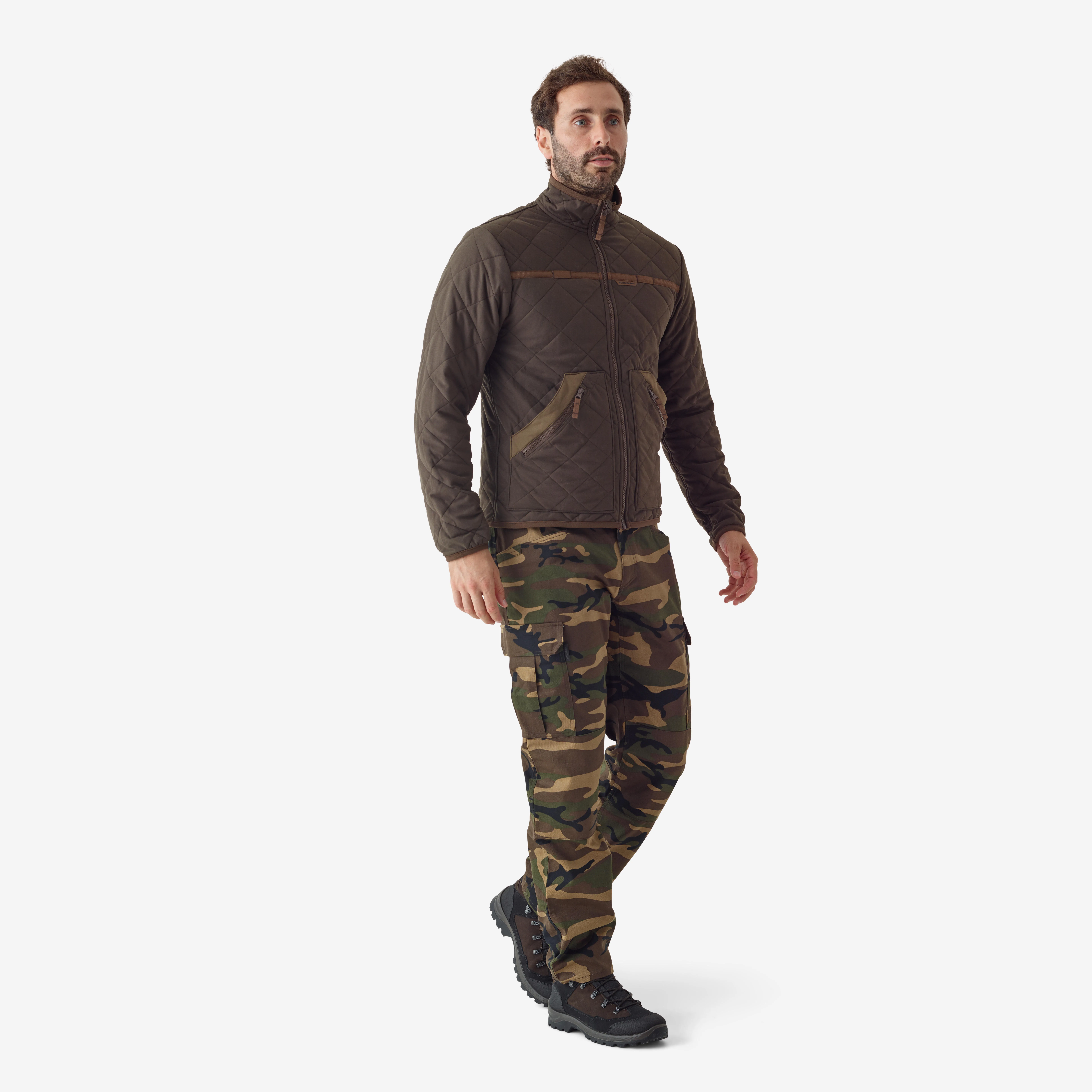 Silent Padded Jacket - 500 Brown