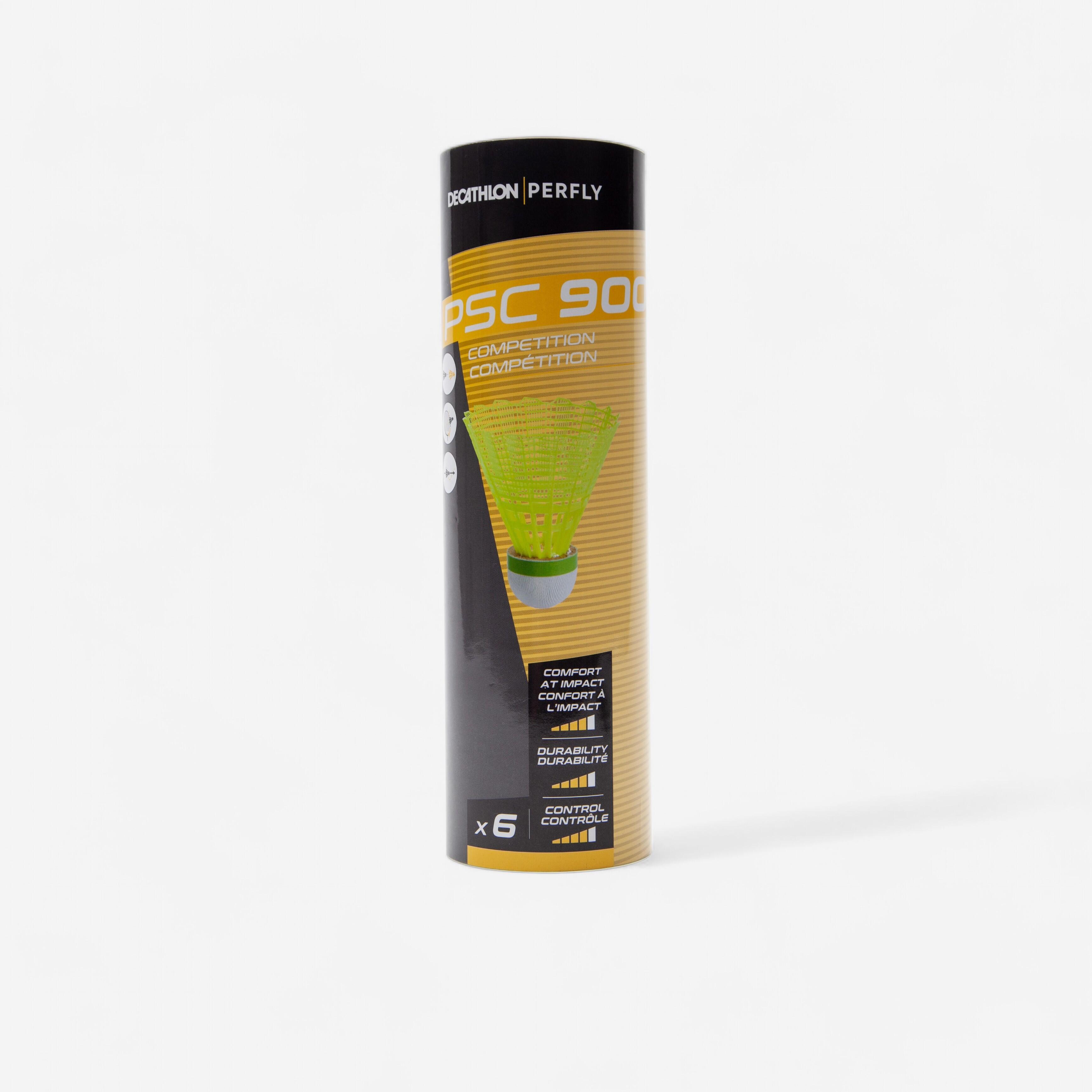 Plastic Badminton Birdie 6-pk - PSC 900 Yellow