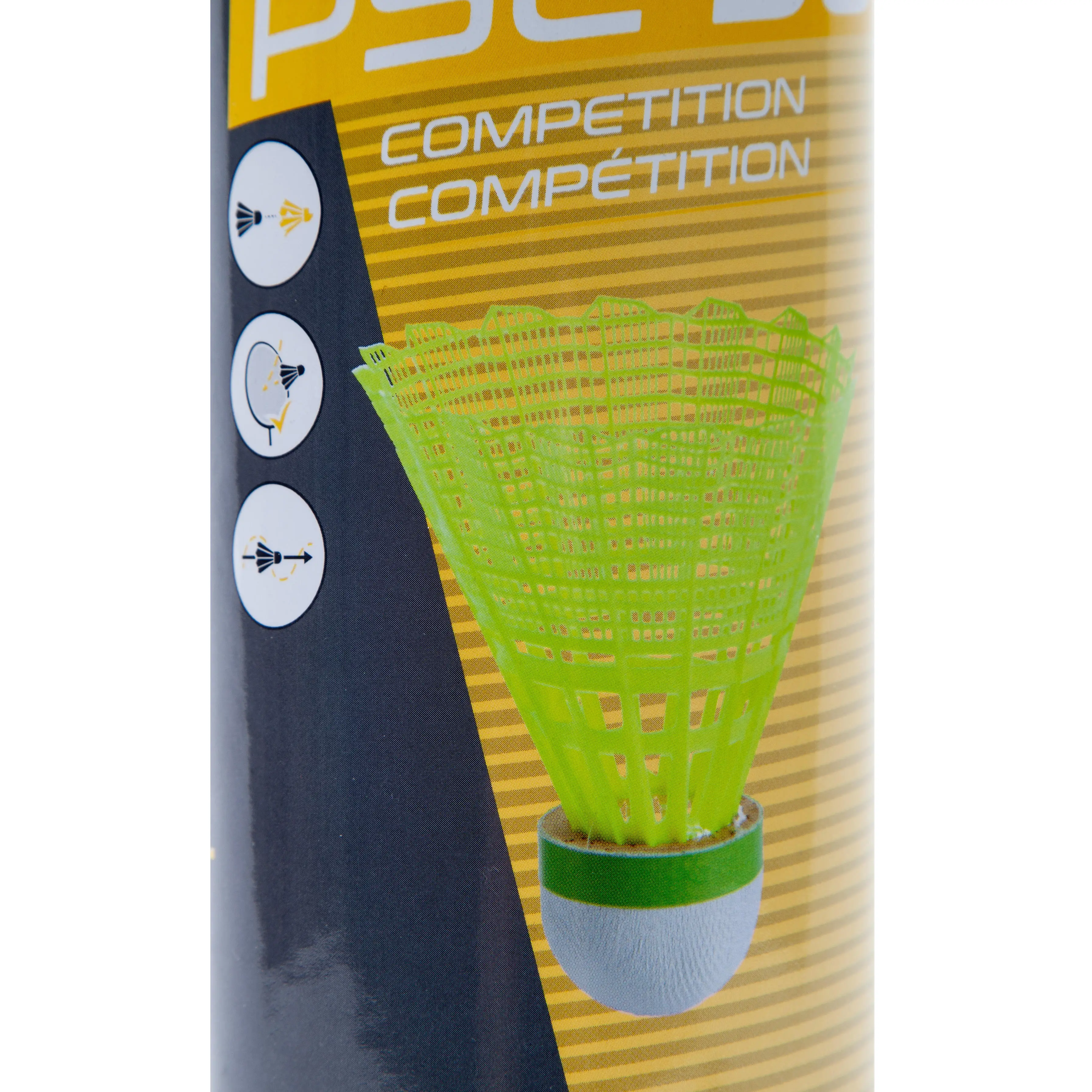 Plastic Badminton Birdie 6-pk - PSC 900 Yellow