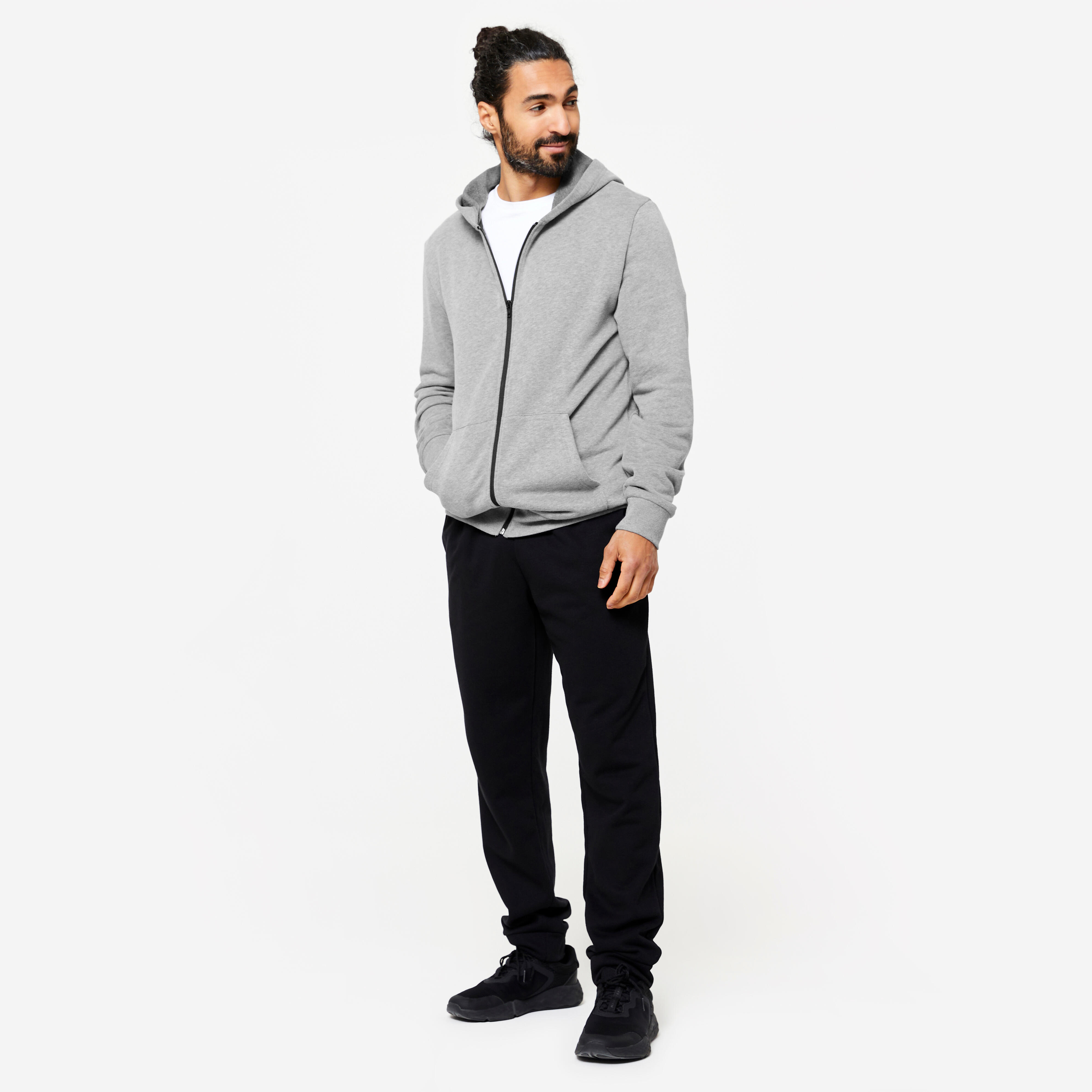 Men’s Warm Fitness Pants - 100 Black