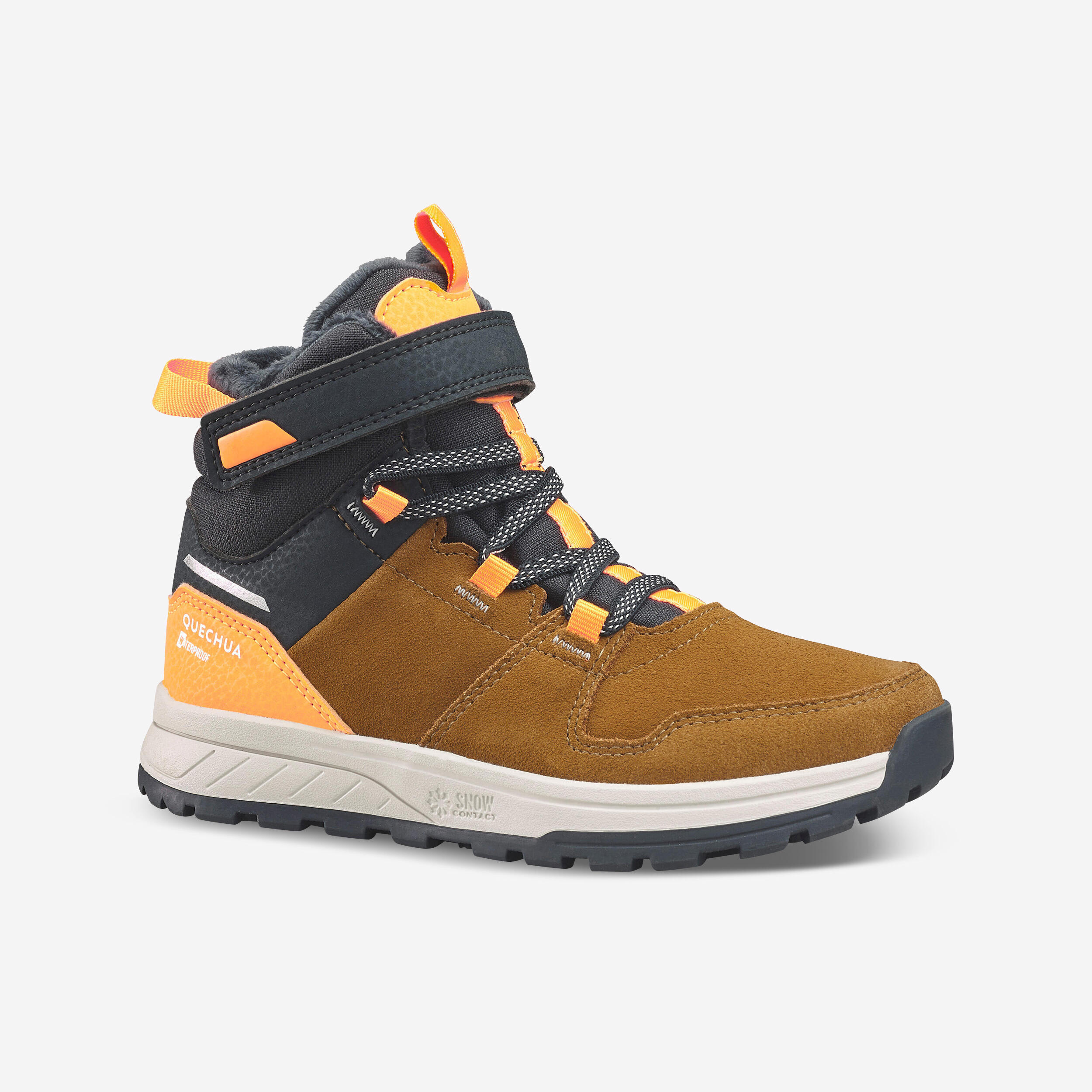 Kidsâ Leather Winter Boots - SH 500