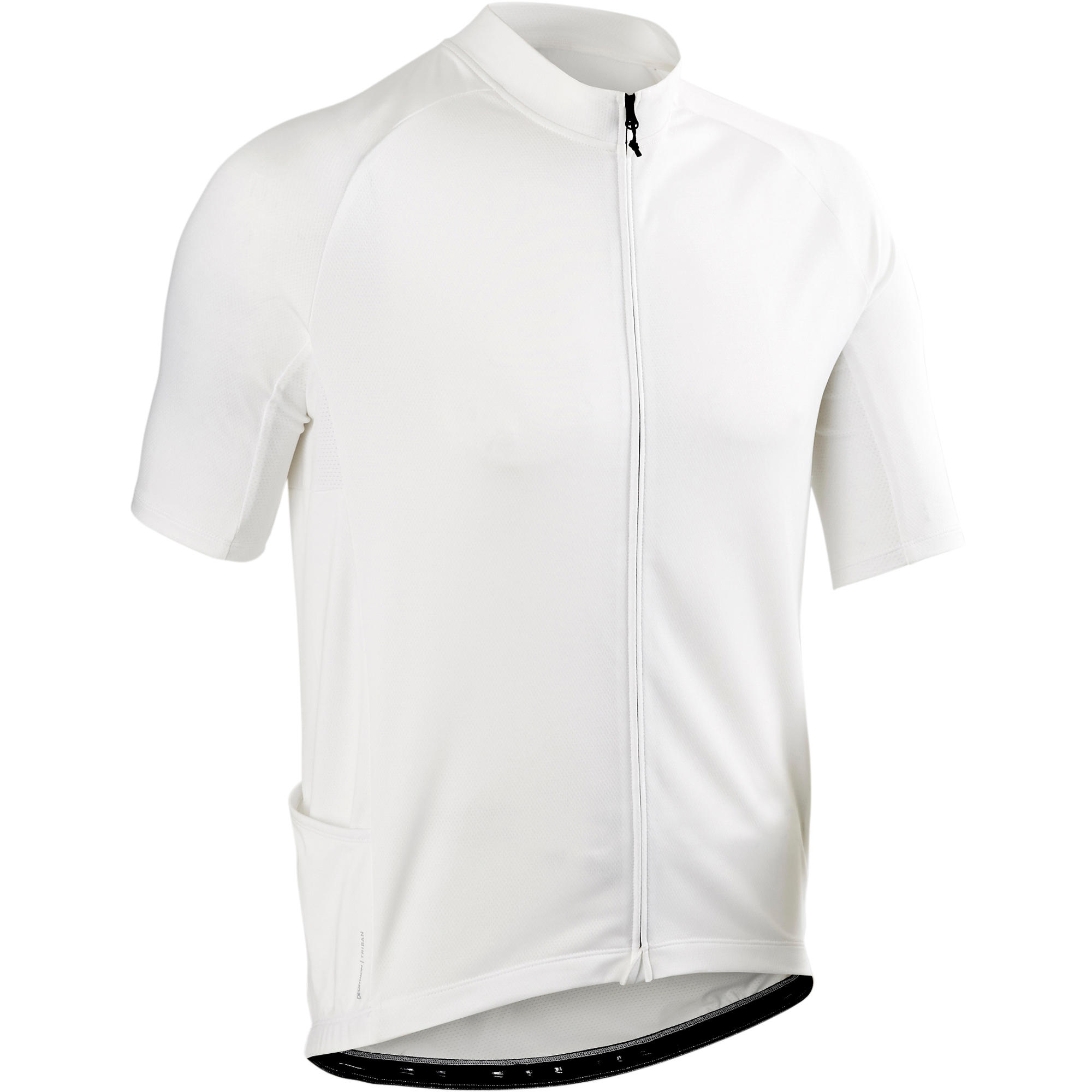 RC100 Short-Sleeved Warm Weather Road Cycling and Touring Jersey - White