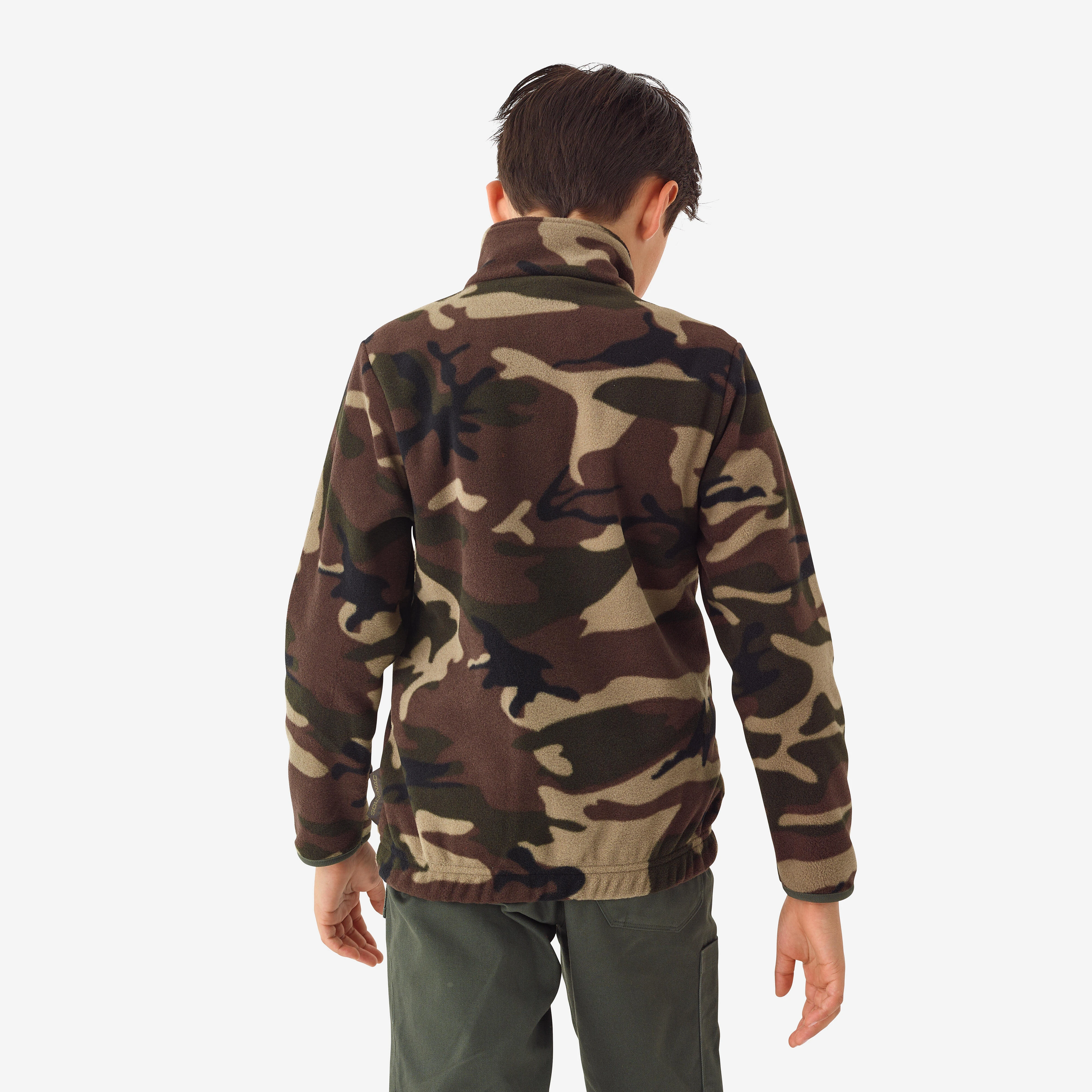 Kids' Hunting Warm Fleece - 100 Camo Green