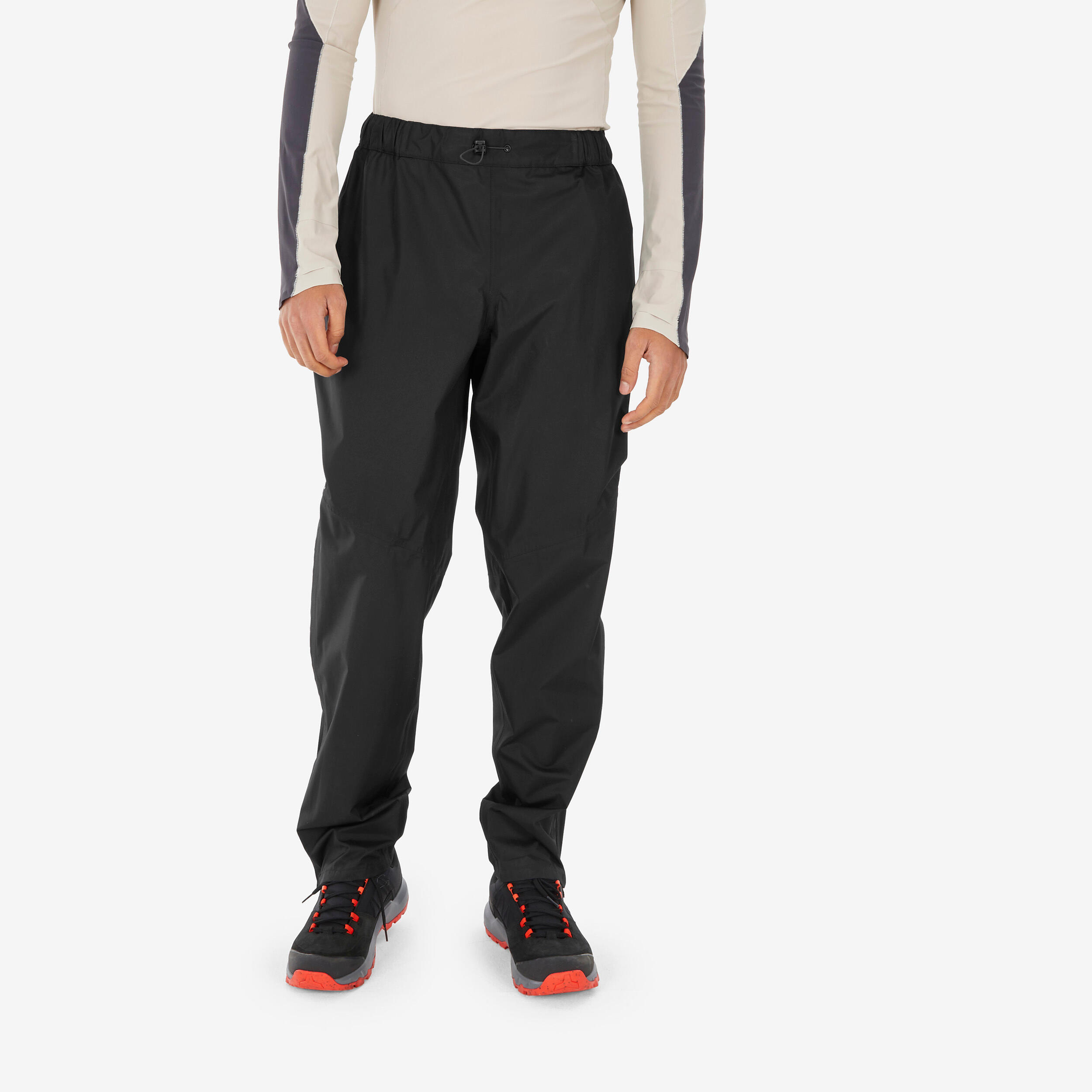 Menâs Hiking Rain Pants â MH 500 Black