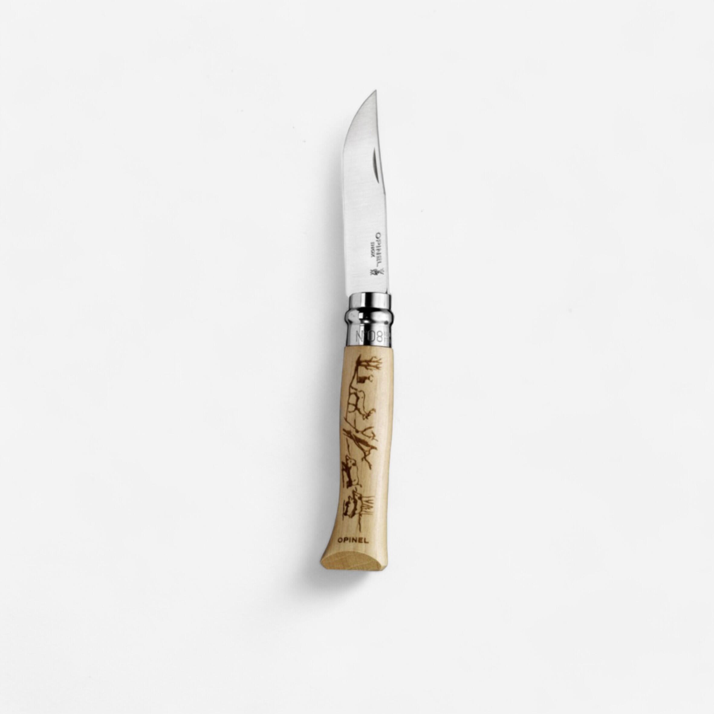 Folding Stainless-steel Hunting Knife - Opinel No.8 8.5 cm 