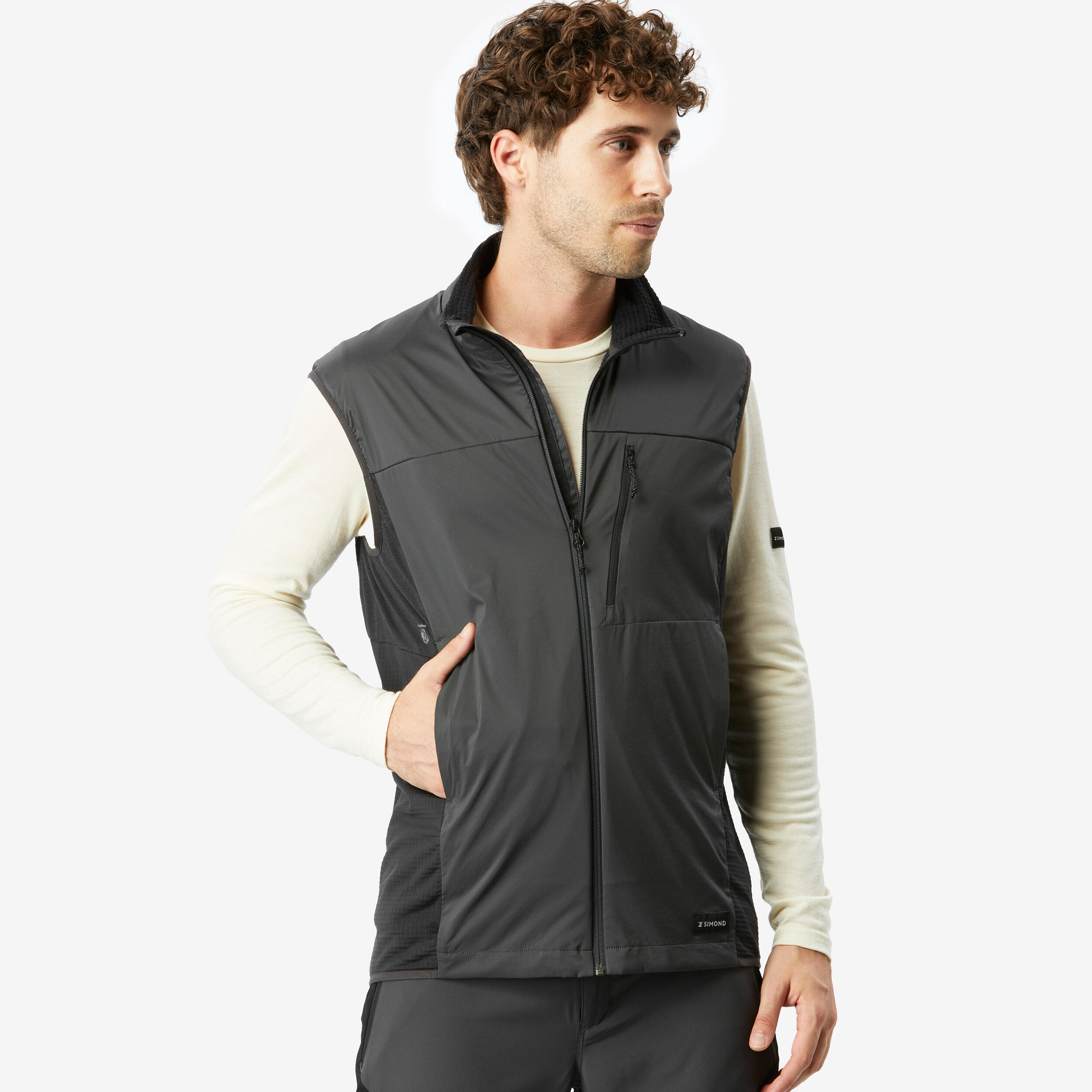 Menâs Windproof Hiking Vest - MT 500
