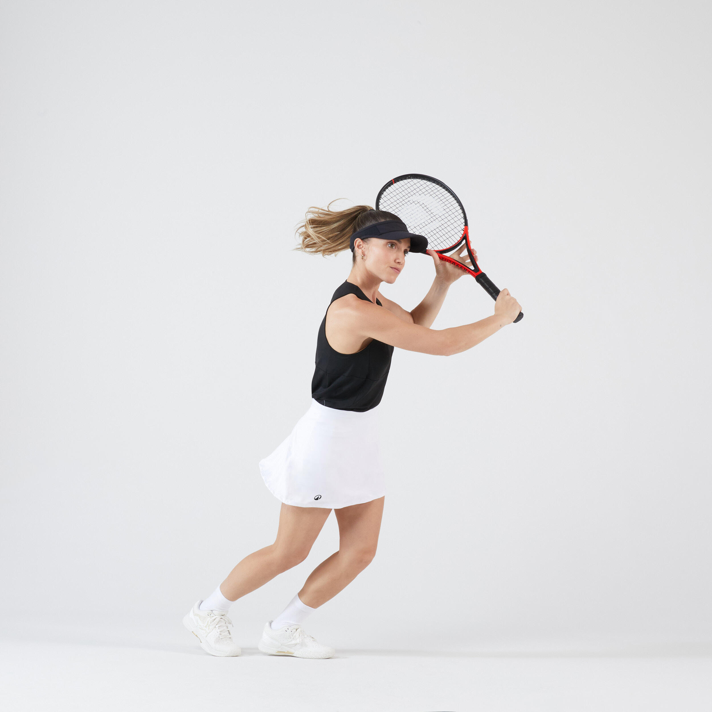 Women's Quick-Dry Tennis Skirt - Essential 100 White