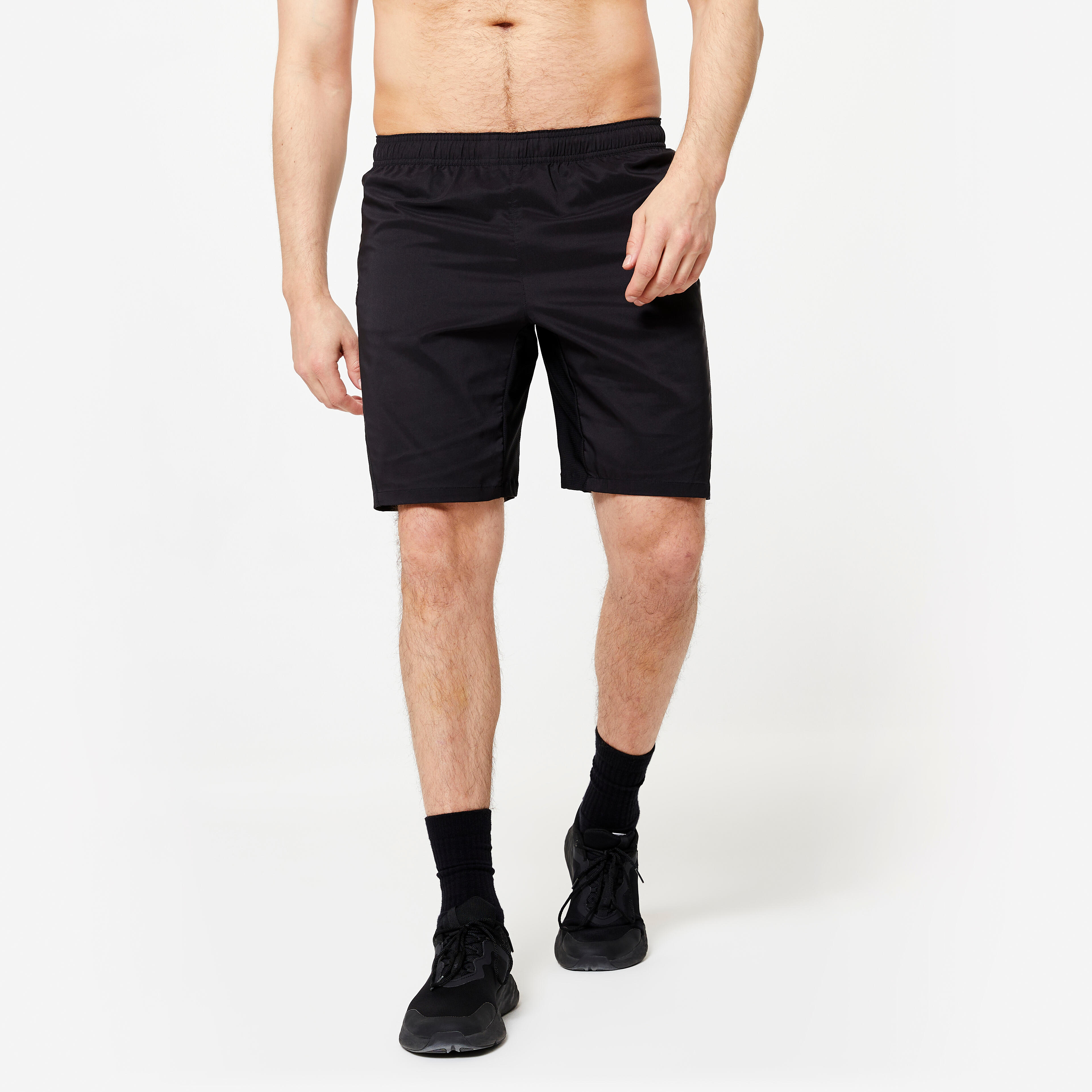 Men's Breathable Fitness Shorts with Zip Pockets, 120