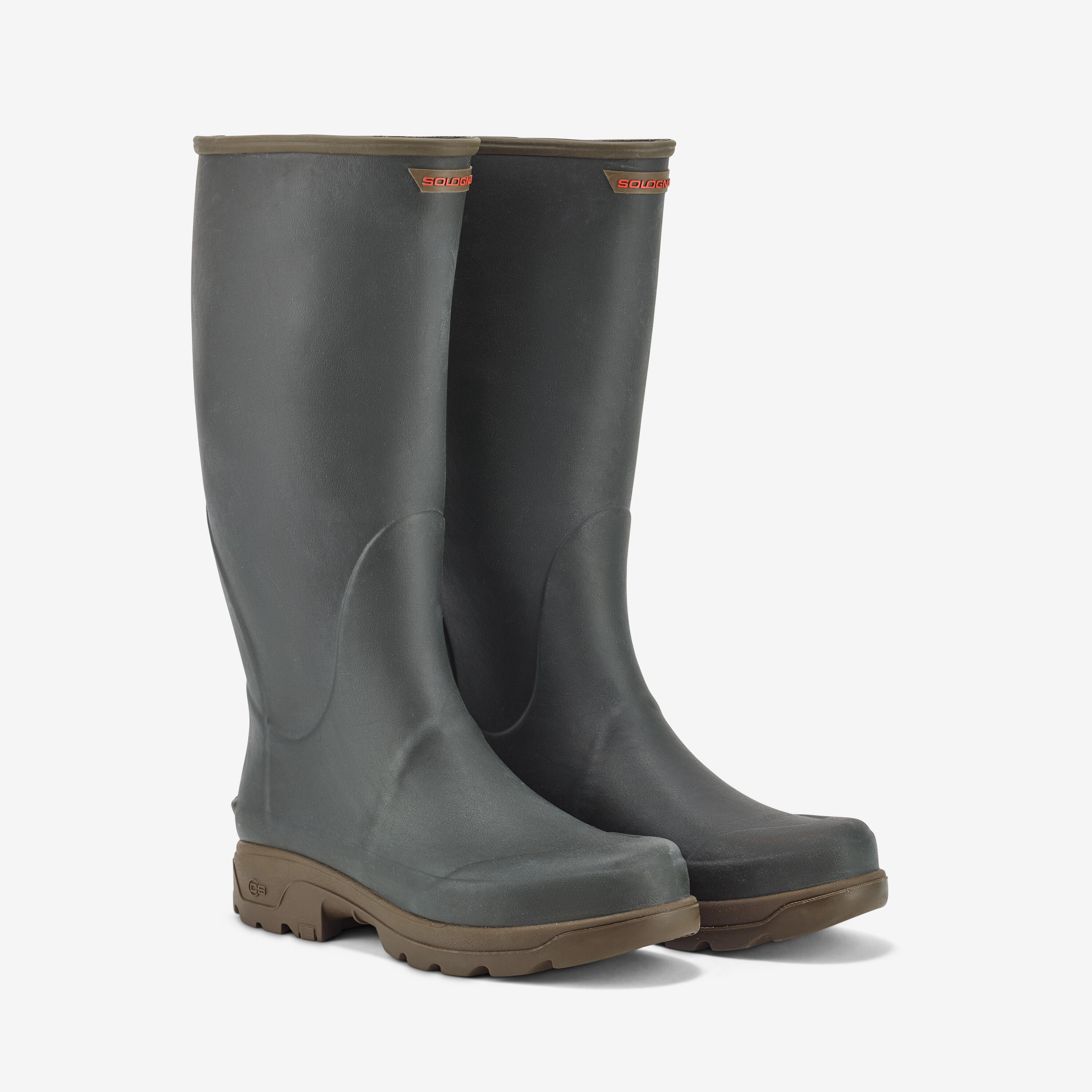 Men's Rain Rubber Boots - 500 Green