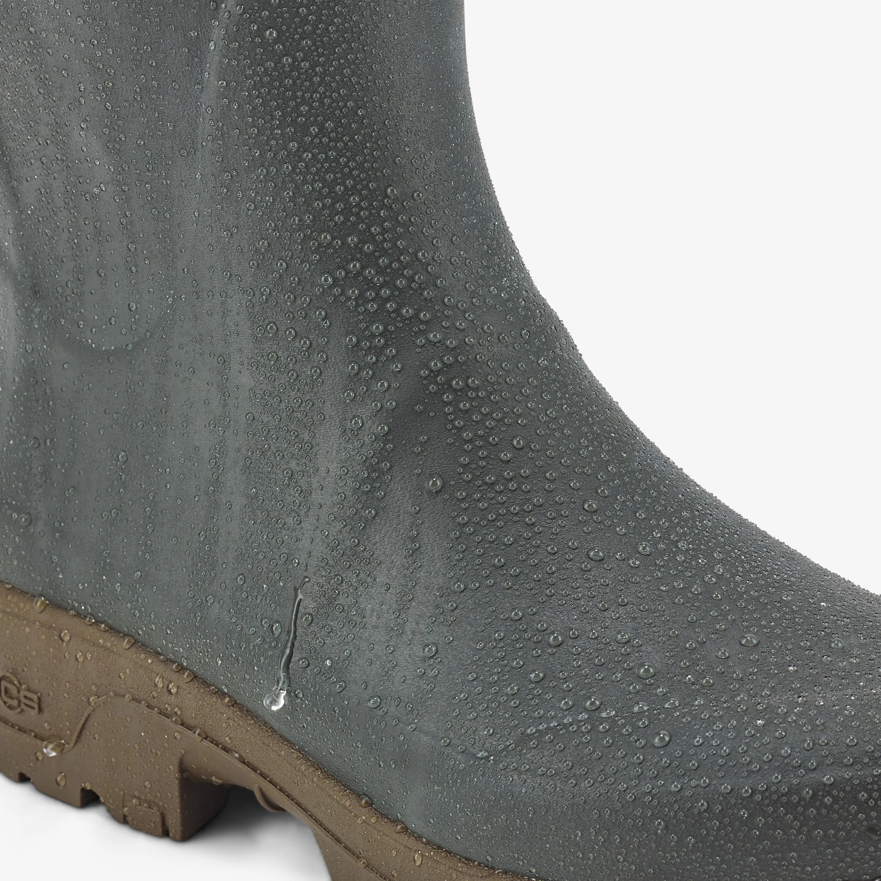 Men's Rain Rubber Boots - 500 Green
