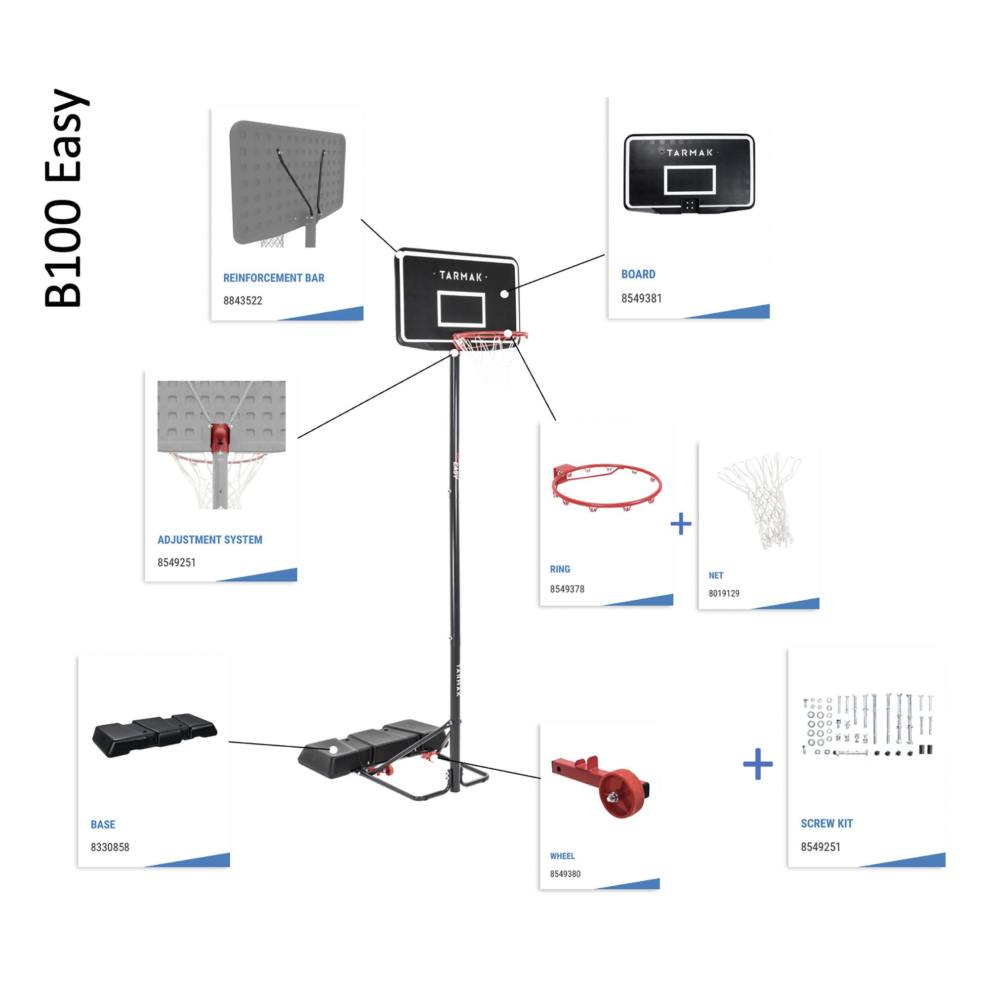 2-Pack Basketball Hoop Wheel System - B 100 Easy