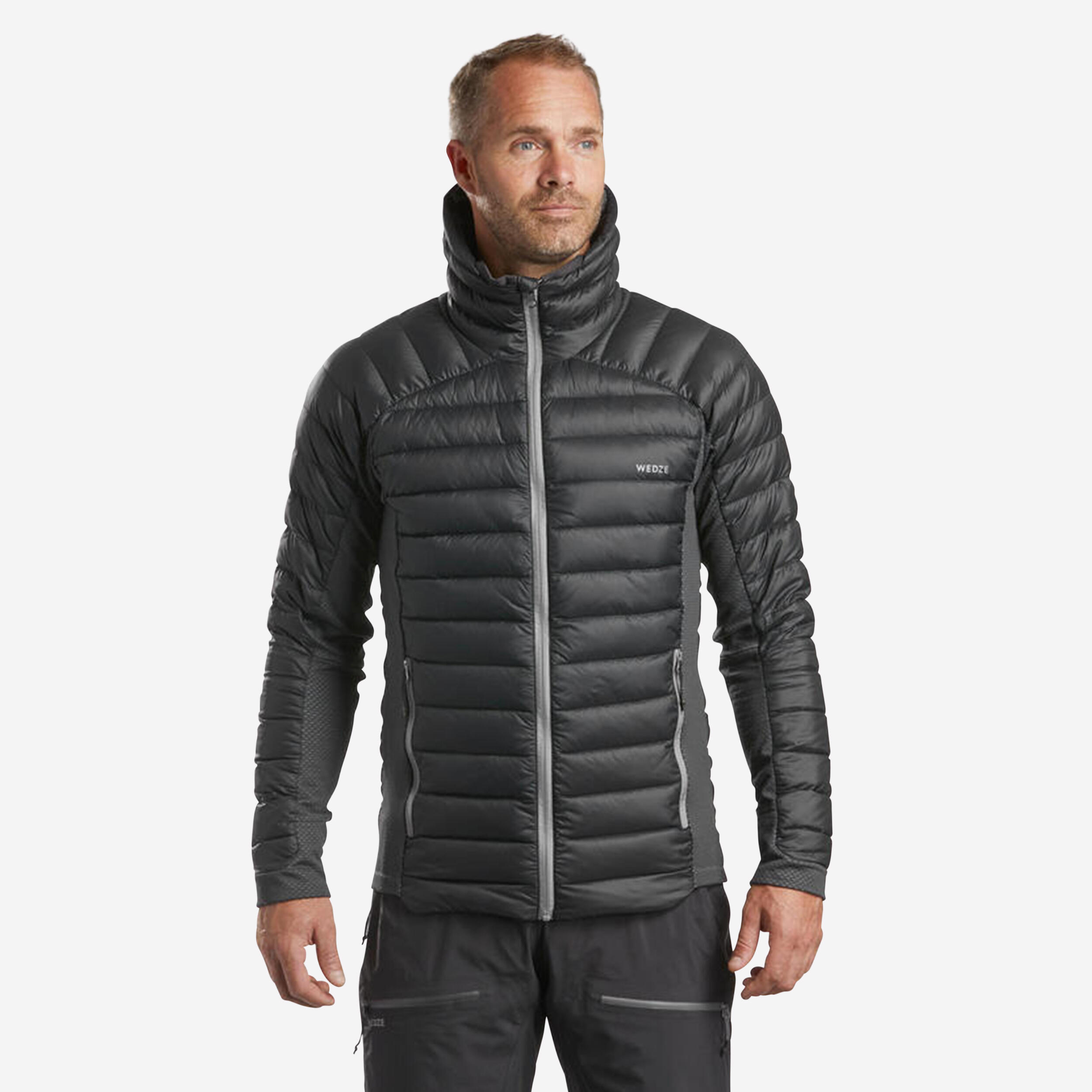 Men's Down Jacket - Ski FR 900 Grey