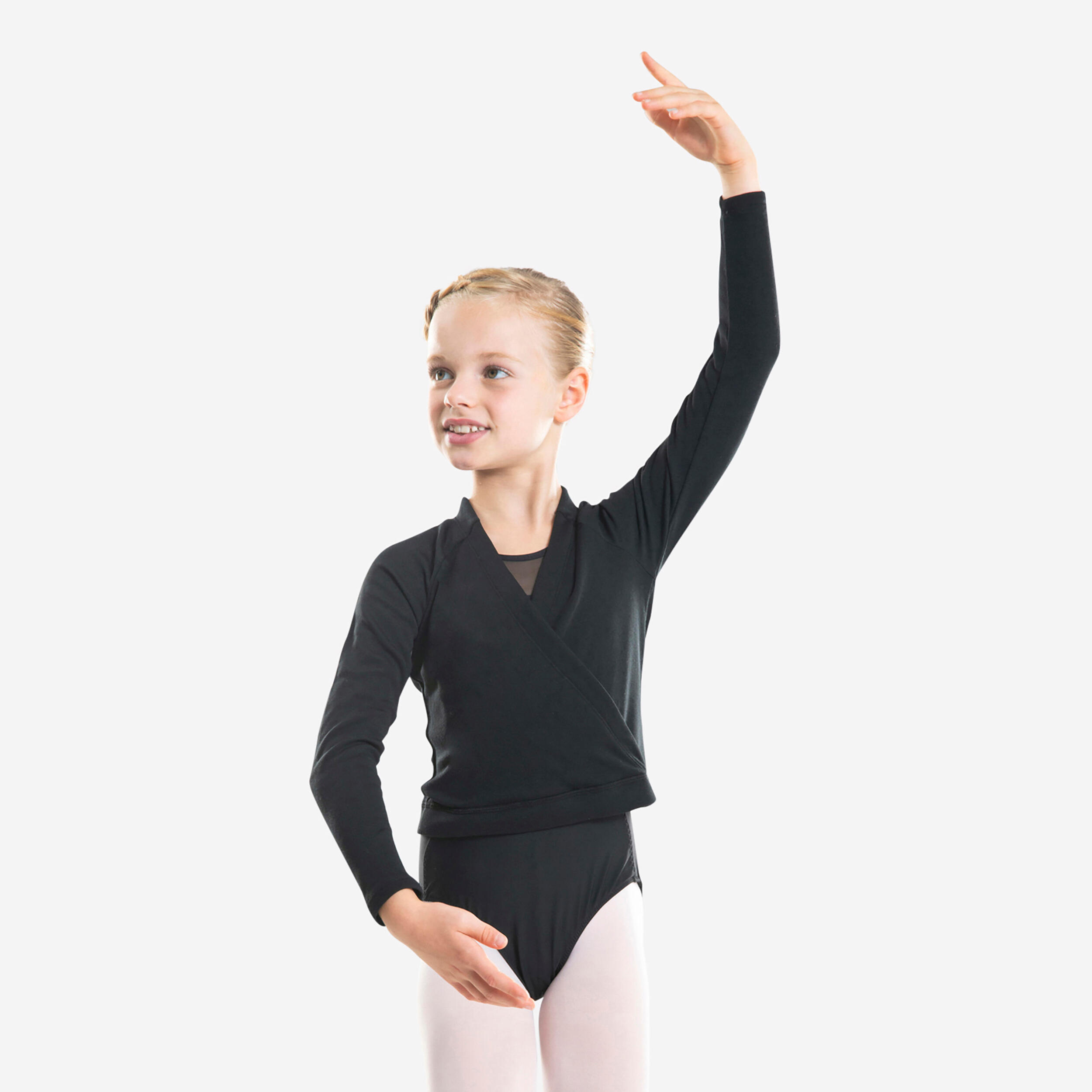 Ballet Wrap Top - Black